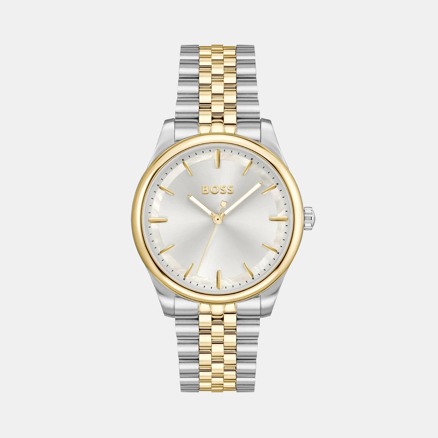 Graceful Women Quartz Silver Mother Of Pearl Dial Analog Stainless Steel Watch 1502779