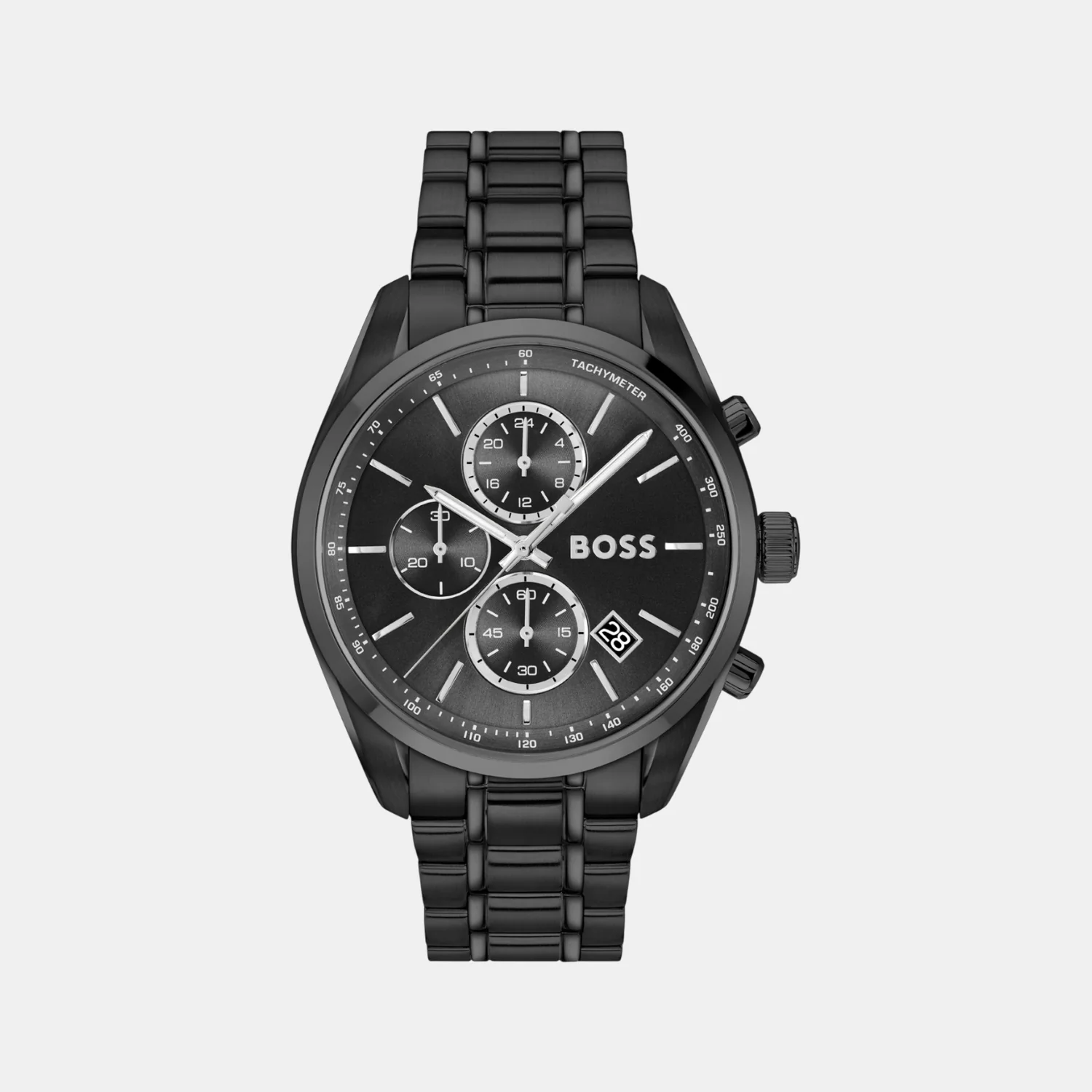 Grand Prix Men Quartz Black Dial Chronograph Stainless Steel Watch 1514298 - Image 2