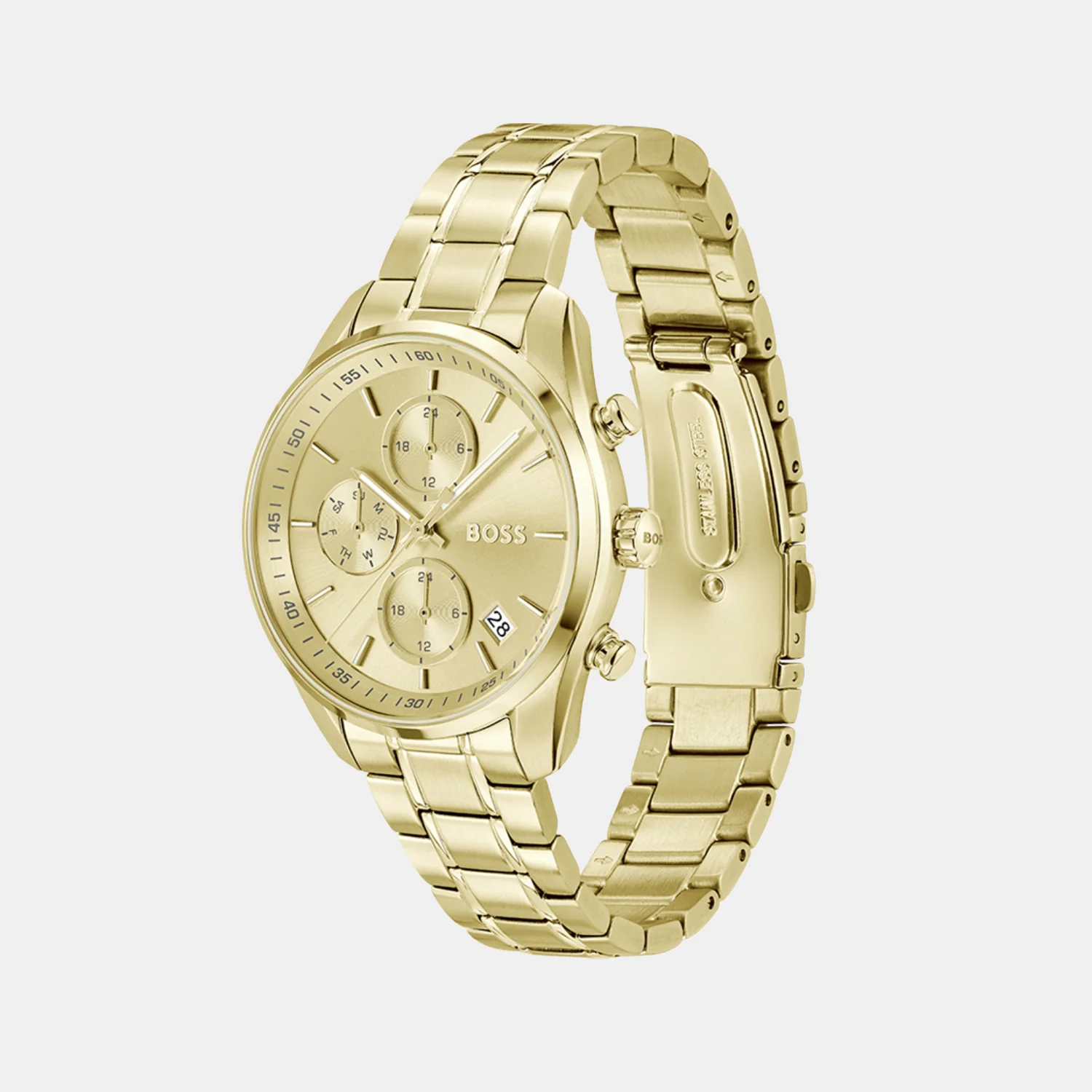 Grand Tour Women Quartz Gold Dial Chronograph Stainless Steel Watch 1502768 - Image 2