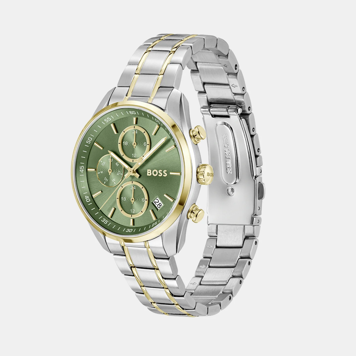 Grand Tour Women Quartz Green Dial Chronograph Stainless Steel Watch 1502766 - Image 2