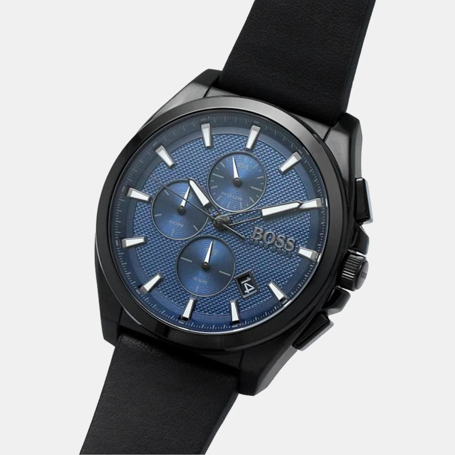 Grandmaster Women Quartz Black Dial Chronograph Leather Watch 1513883 - Image 6