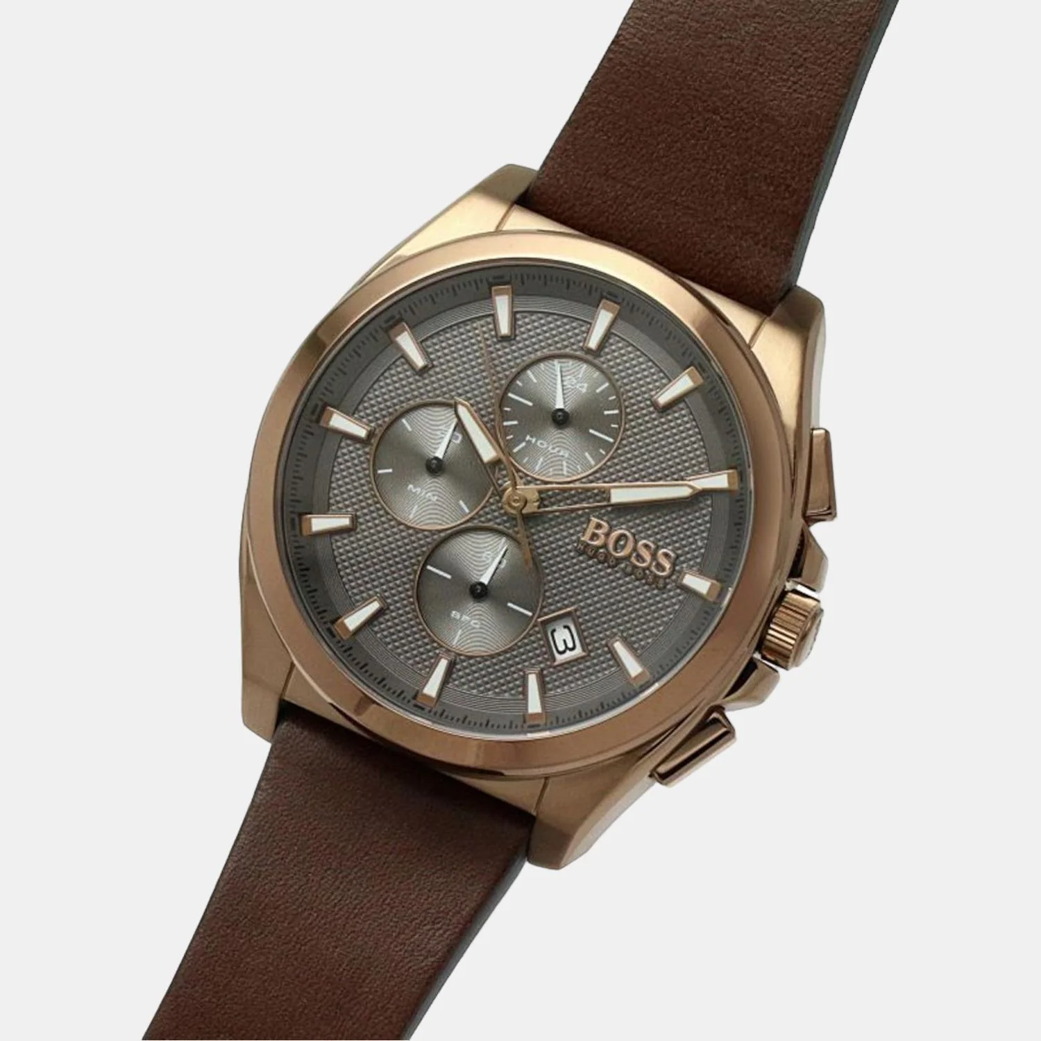 Grandmaster Women Quartz Grey Dial Chronograph Leather Watch 1513882 - Image 5