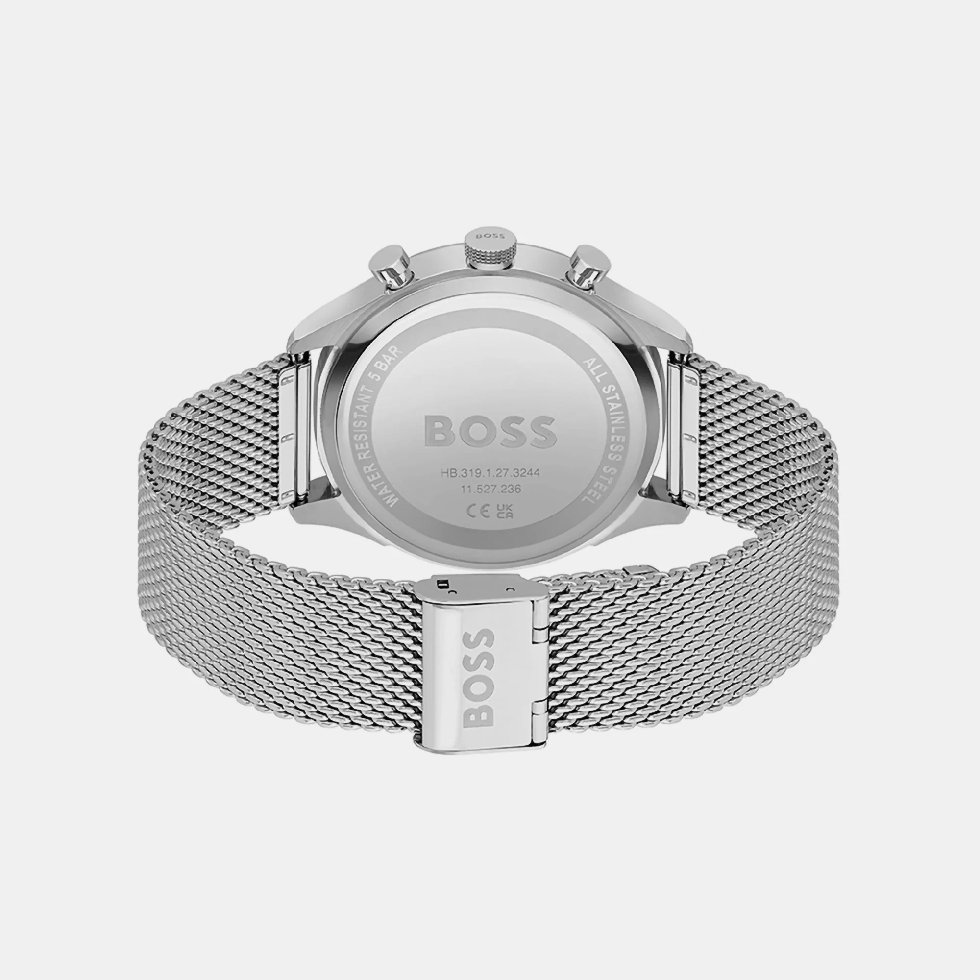 Gregor Men Quartz Blue Dial Chronograph Mesh Watch 1514052 - Image 4