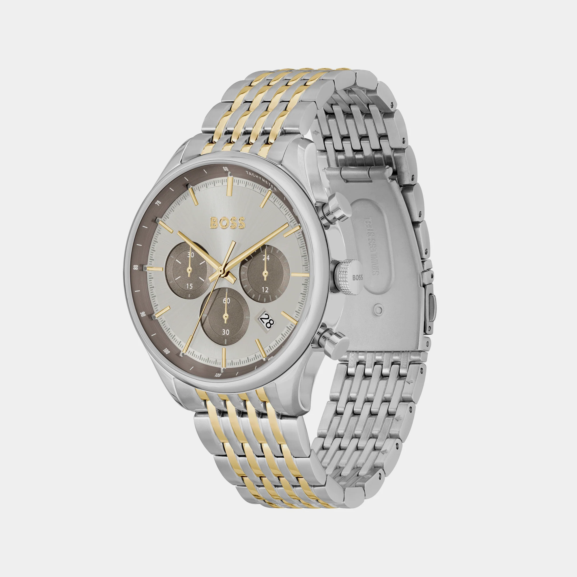 Gregor Men Quartz Grey Dial Chronograph Stainless Steel Watch 1514053 - Image 4