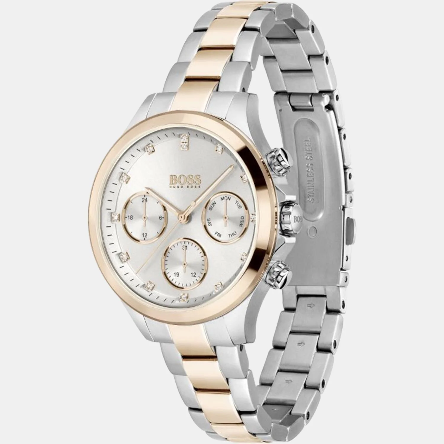 Hera Women Quartz Silver Dial Chronograph Stainless Steel Watch 1502564 - Image 4