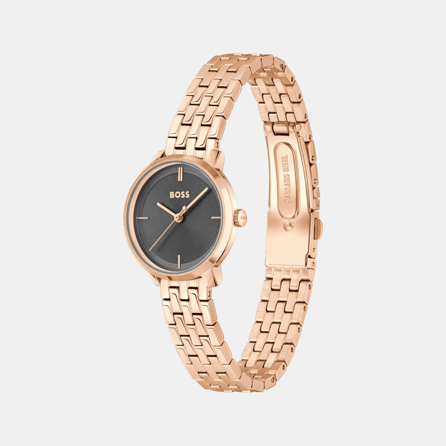 Lucia Women Quartz Grey Dial Analog Stainless Steel Watch 1502820 - Image 3