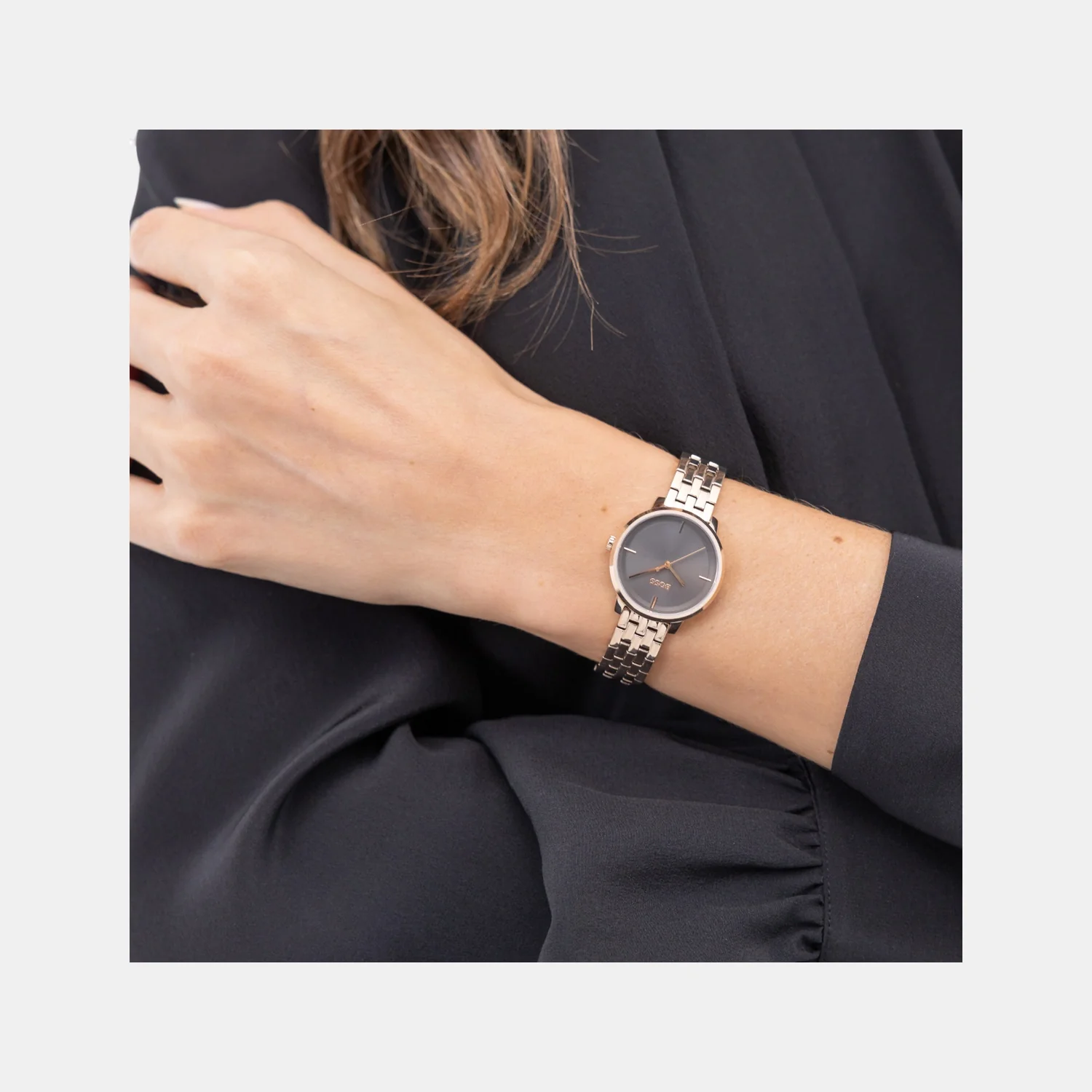 Lucia Women Quartz Grey Dial Analog Stainless Steel Watch 1502820 - Image 6