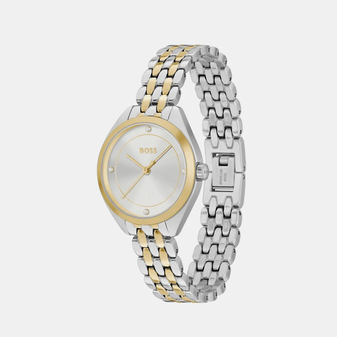 Mae Women Quartz Silver Dial Analog Stainless Steel Watch 1502724 - Image 3