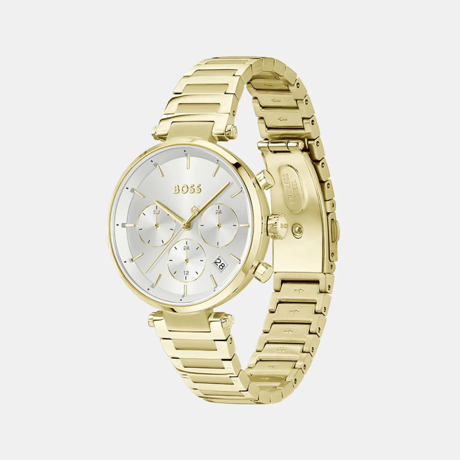 Majesty Sport Women Quartz Silver & White Dial Multi-Function Stainless Steel Watch 1502775 - Image 2