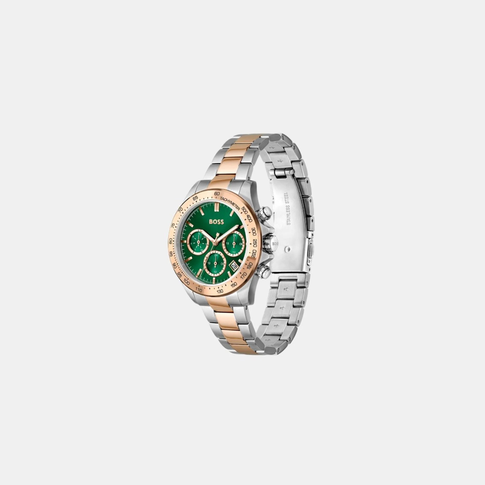Novia - Le Women Quartz Green Dial Chronograph Stainless Steel Watch 1502762 - Image 2