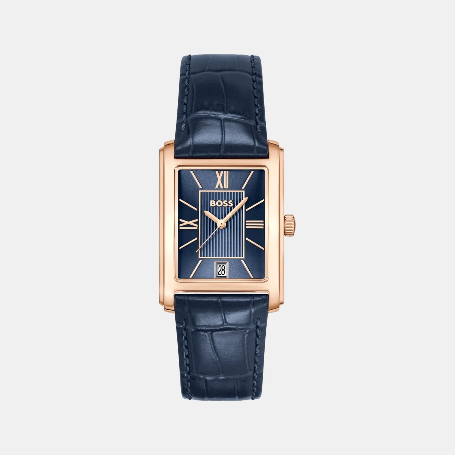 Principle Dress Men Quartz Blue Dial Analog Leather Watch 1514281