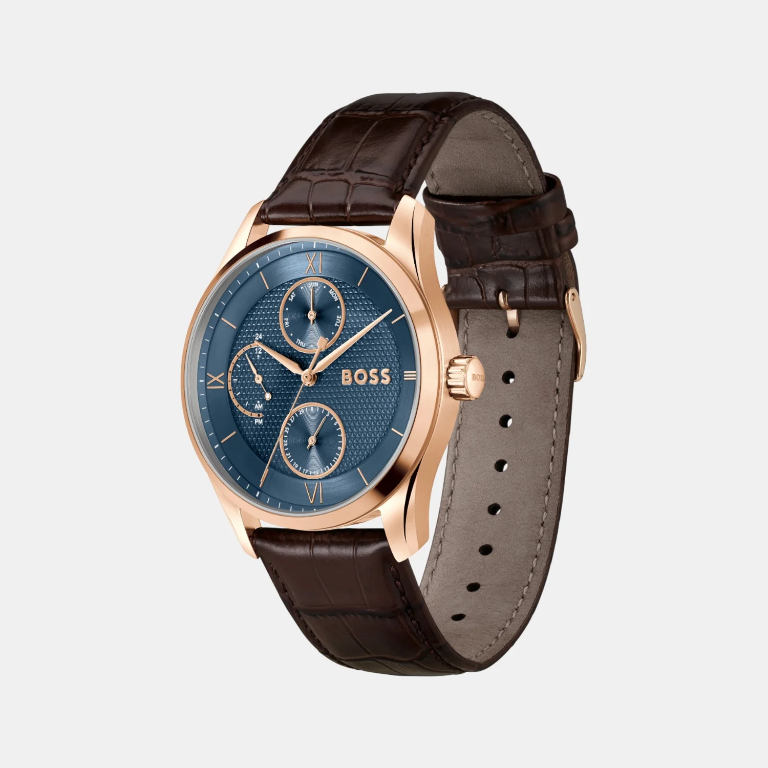 Principle Master Men Quartz Blue Dial Multi-Function Calf Watch 1514273 - Image 3
