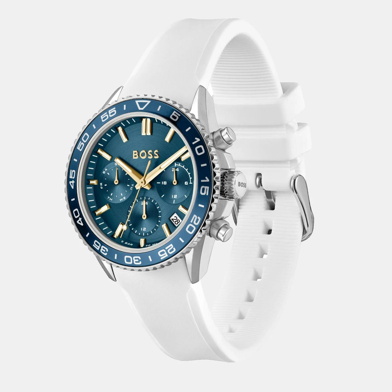 Runner For Her Women Quartz Blue Dial Chronograph Silicone Watch 1502752 - Image 2