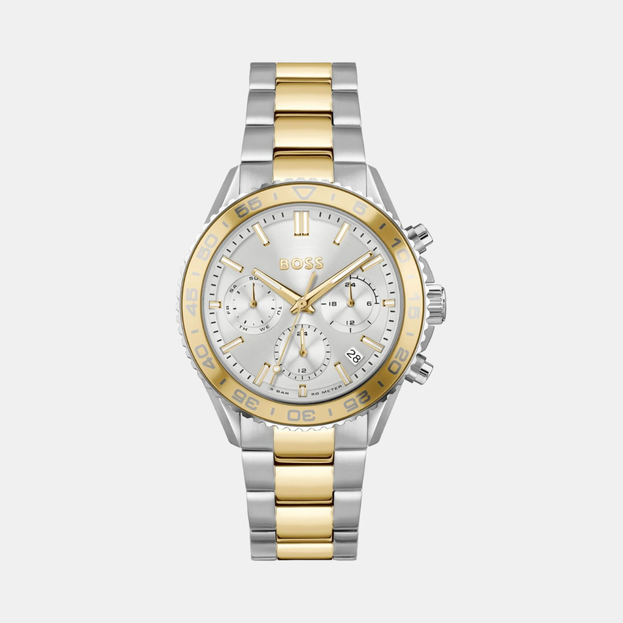 Runner For Her Women Quartz Silver Dial Chronograph Stainless Steel Watch 1502756