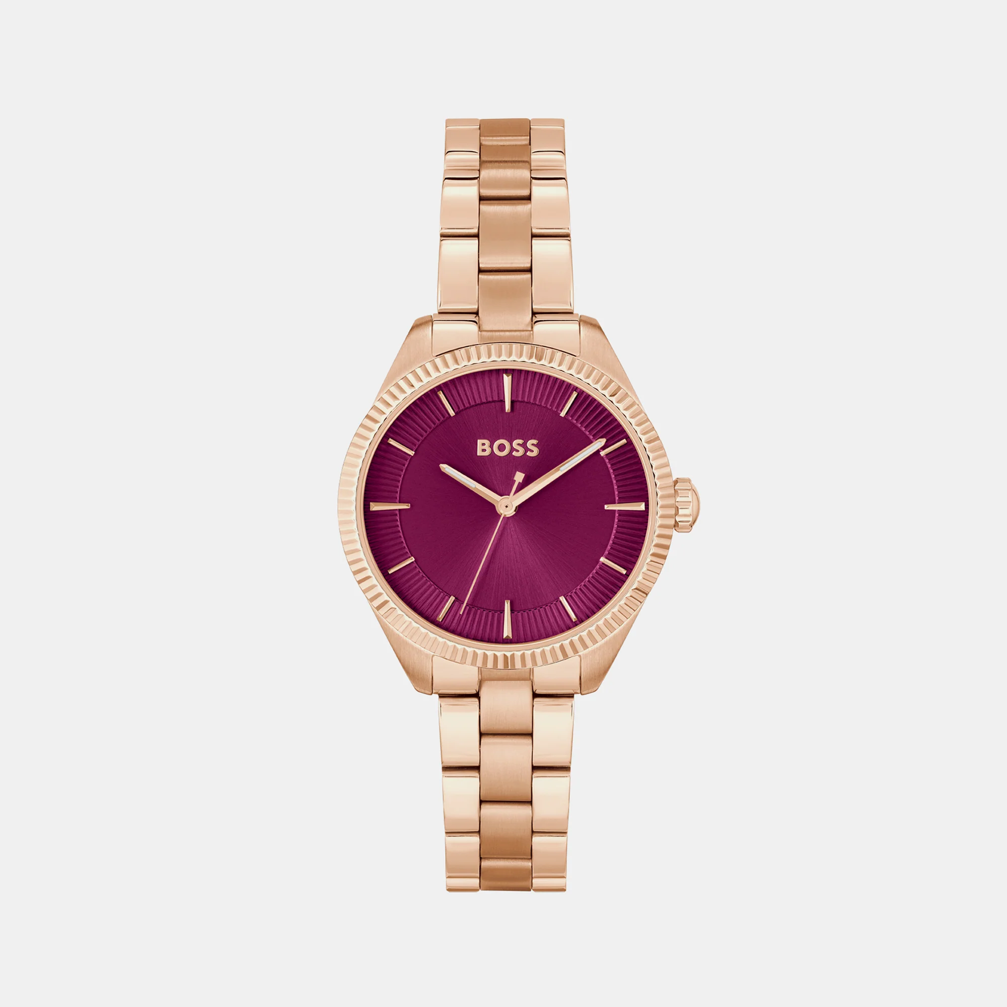 Sage Women Quartz Red Dial Analog Stainless Steel Watch 1502728 - Image 2