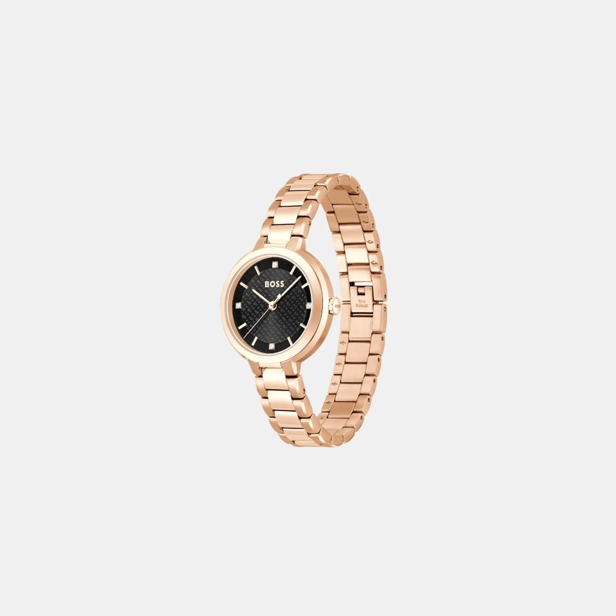 Sena Women Quartz Black Dial Analog Stainless Steel Watch 1502760 - Image 2