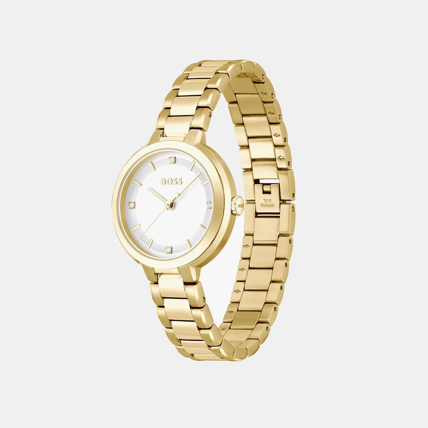 Sena Women Quartz White Dial Analog Stainless Steel Watch 1502758 - Image 2