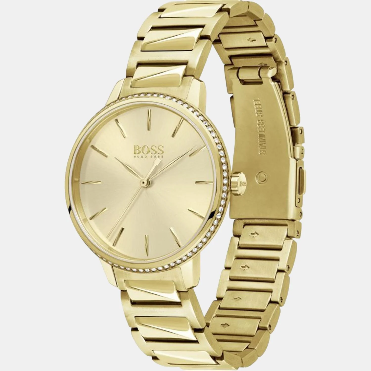 Signature Women Quartz Gold Dial Analog Stainless Steel Watch 1502541 - Image 3