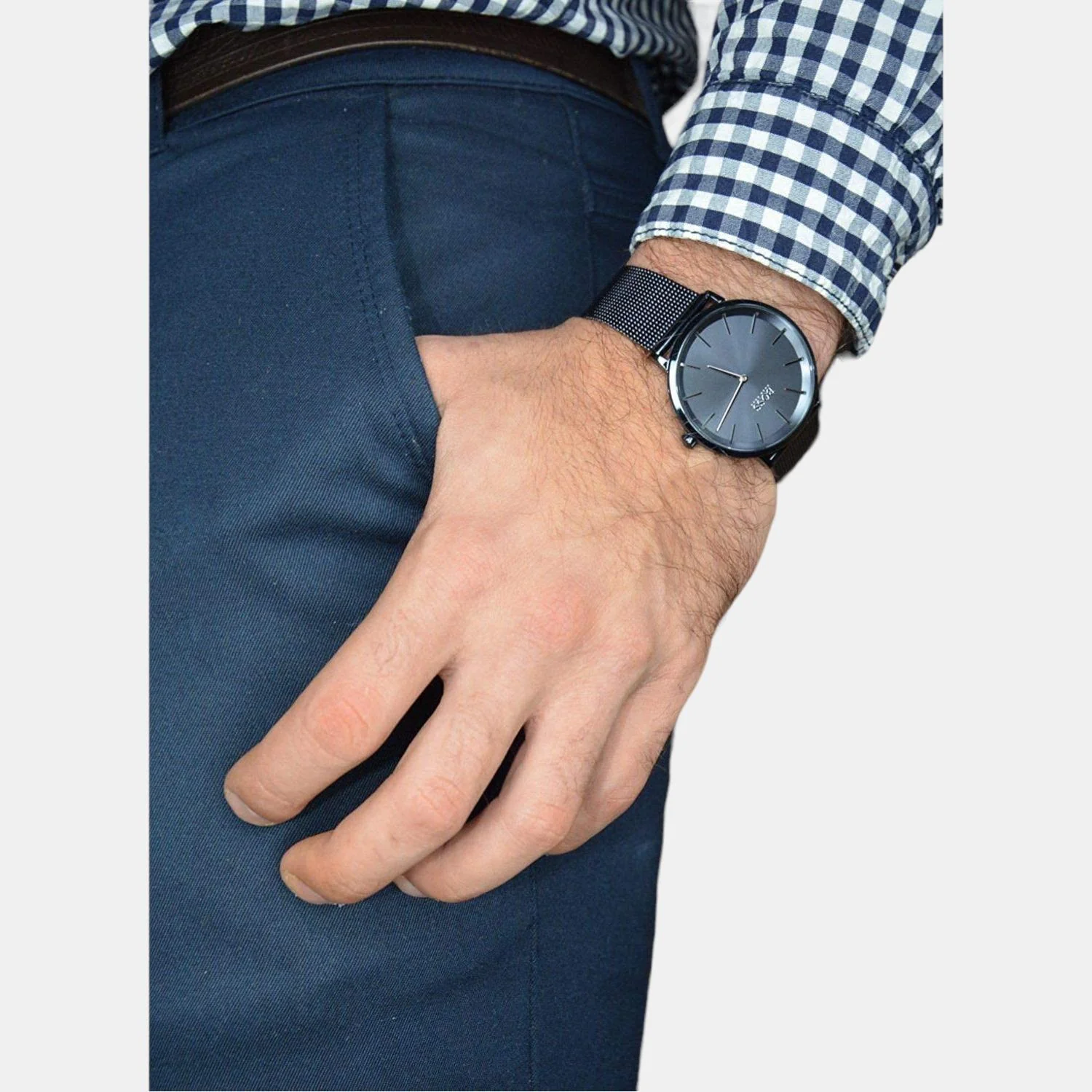 Skyliner Men Quartz Blue Dial Analog Stainless Steel Watch 1513827 - Image 4