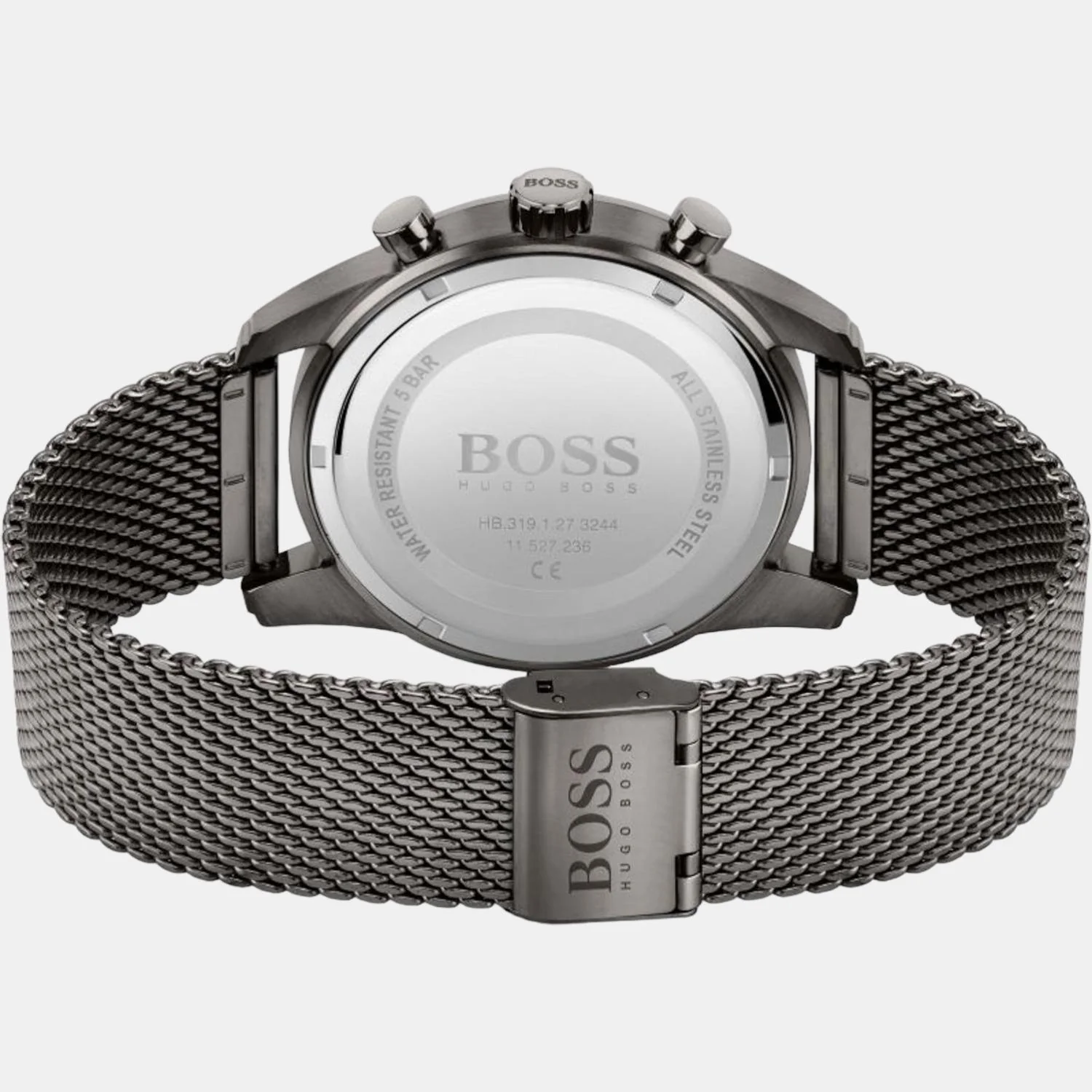 Skymaster Men Quartz Grey Dial Chronograph Stainless Steel Watch 1513837 - Image 3