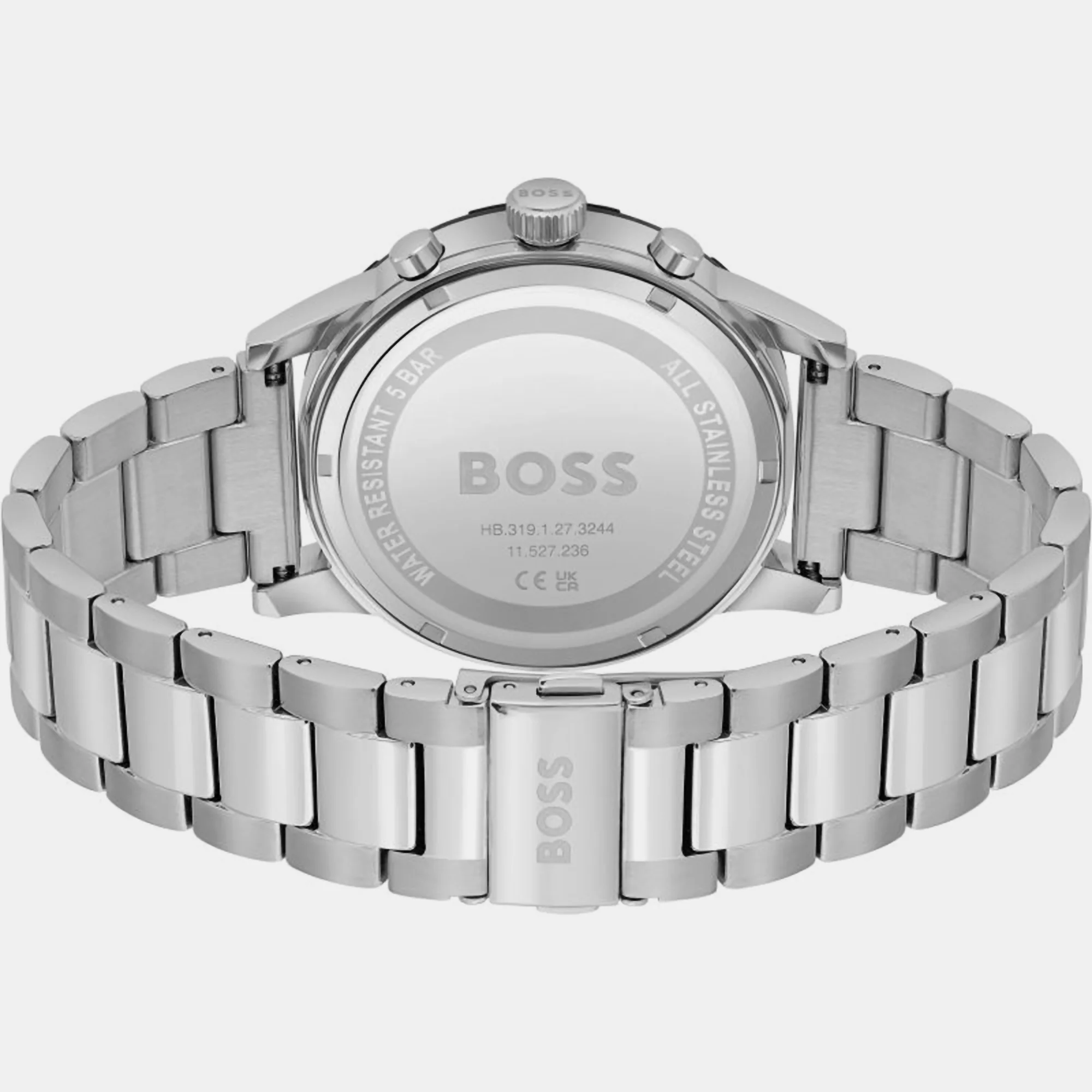 Solgrade Men Quartz Black Dial Chronograph Stainless Steel Watch 1514032 - Image 5