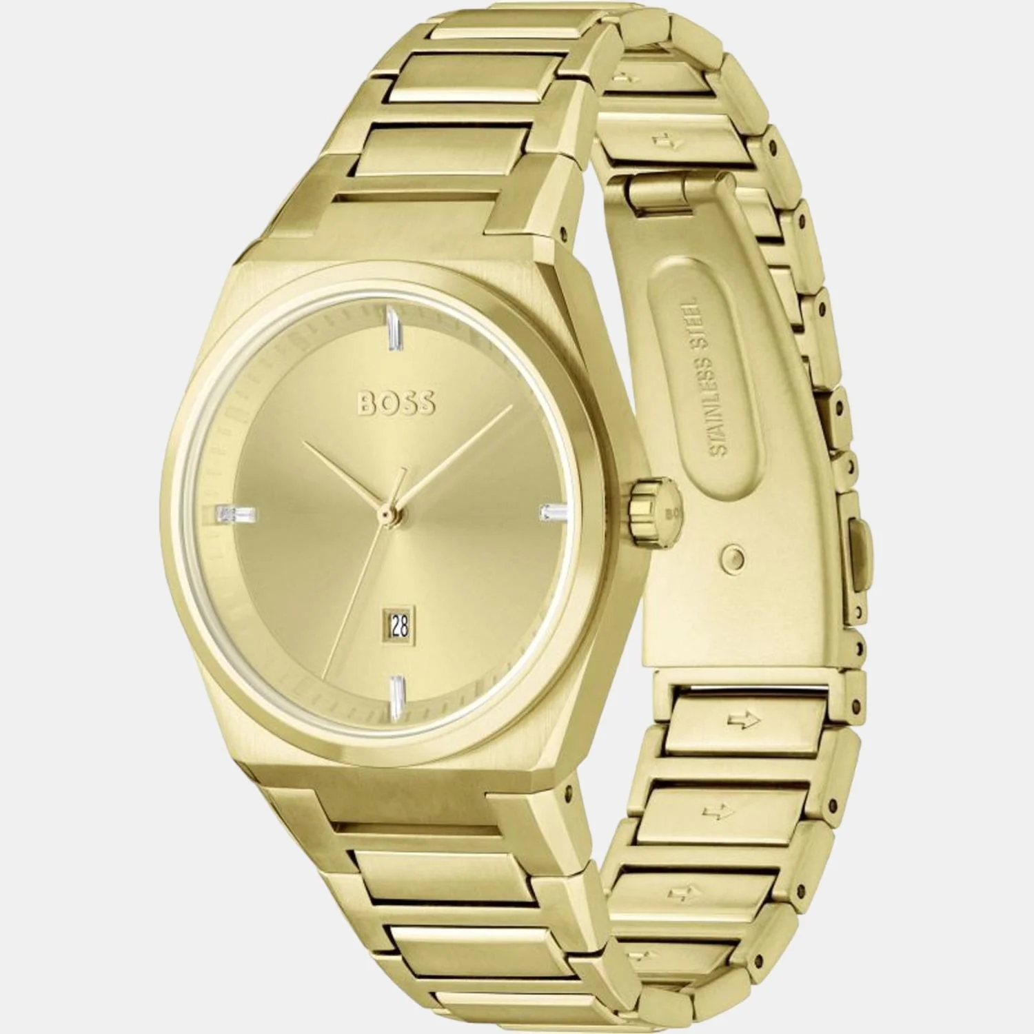 Steer Women Quartz Gold Dial Analog Stainless Steel Watch 1502672 - Image 3