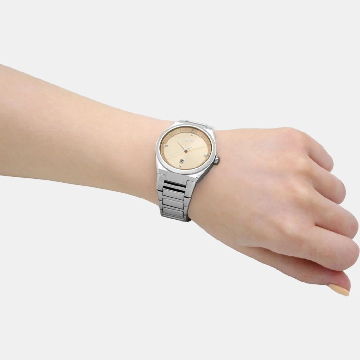 Steer Women Quartz Pink Dial Analog Stainless Steel Watch 1502670 - Image 7