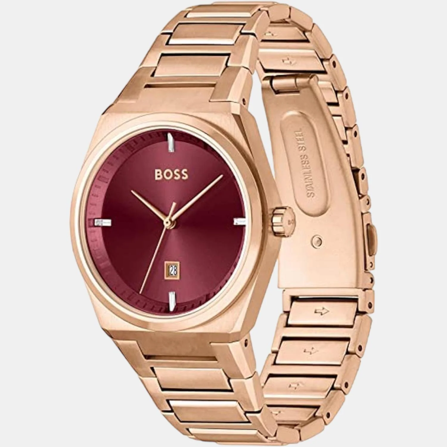 Steer Women Quartz Rose Gold Dial Analog Stainless Steel Watch 1502671 - Image 2