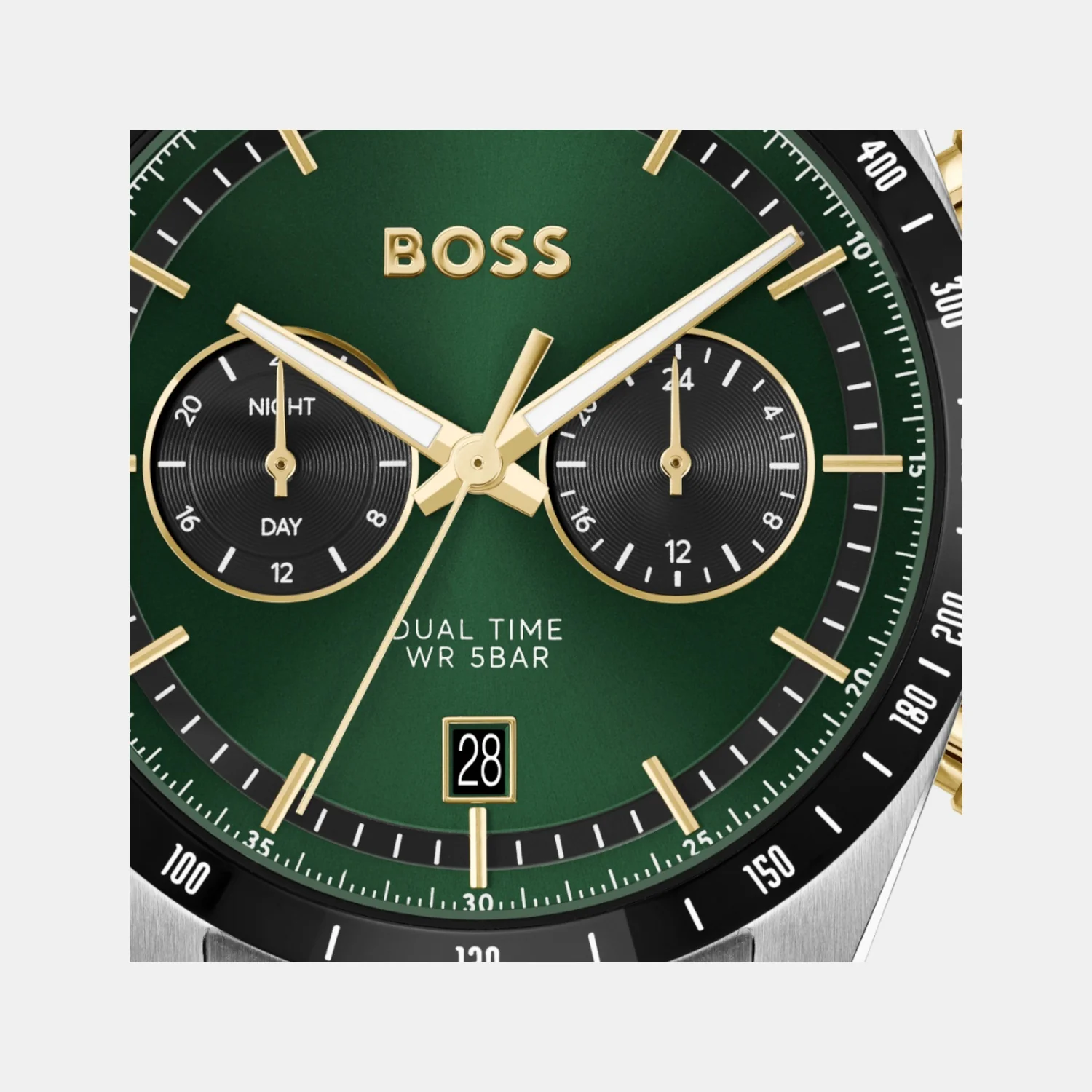 Tourmaster Men Quartz Green Dial Chronograph Stainless Steel Watch 1514287 - Image 5