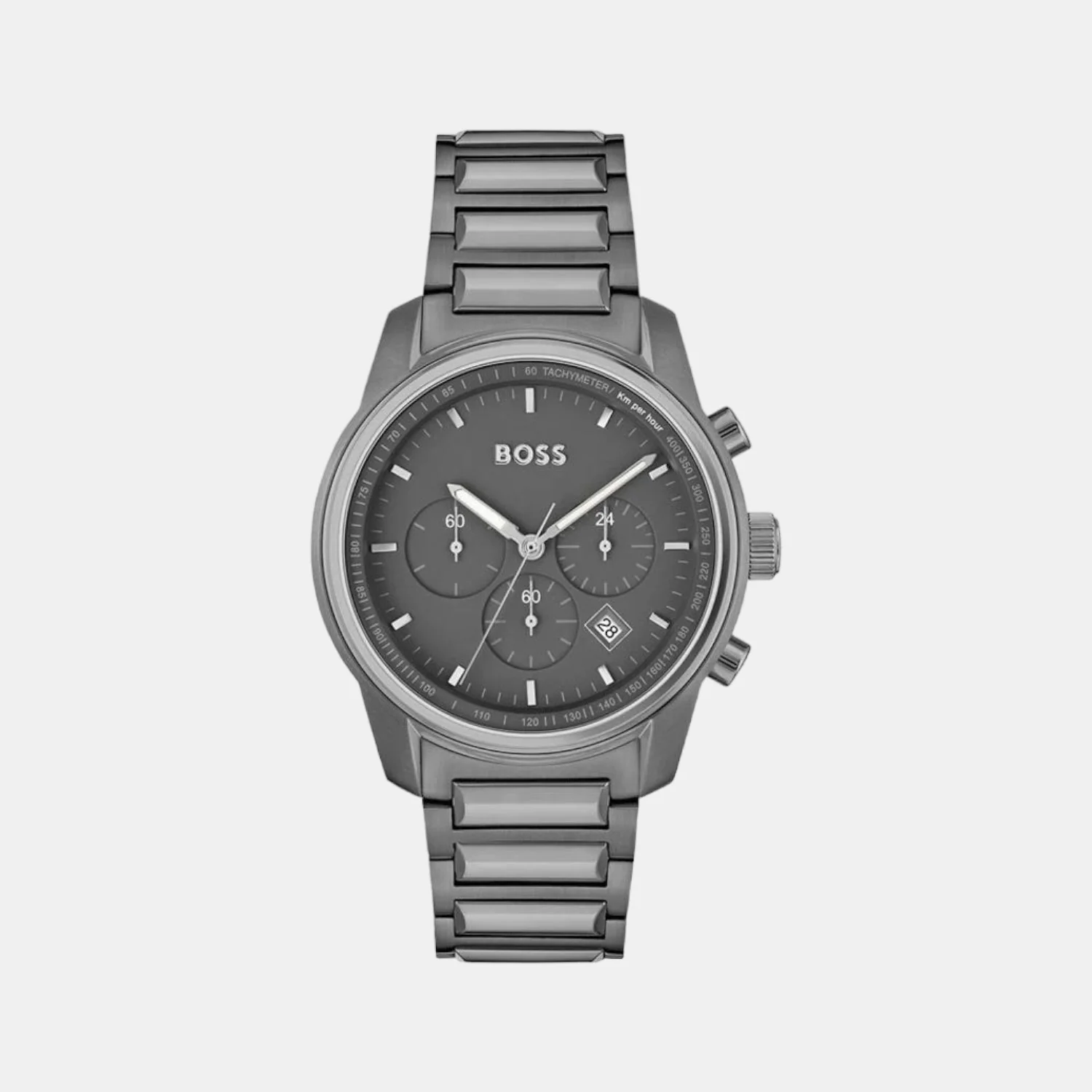Trace Men Quartz Grey Dial Chronograph Stainless Steel Watch 1514005