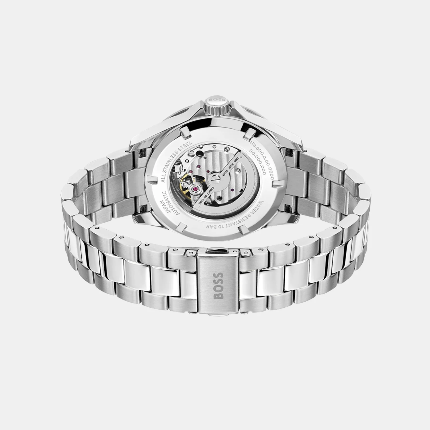 Troper Men Automatic Green Dial Analog Stainless Steel Watch 1514200 - Image 3