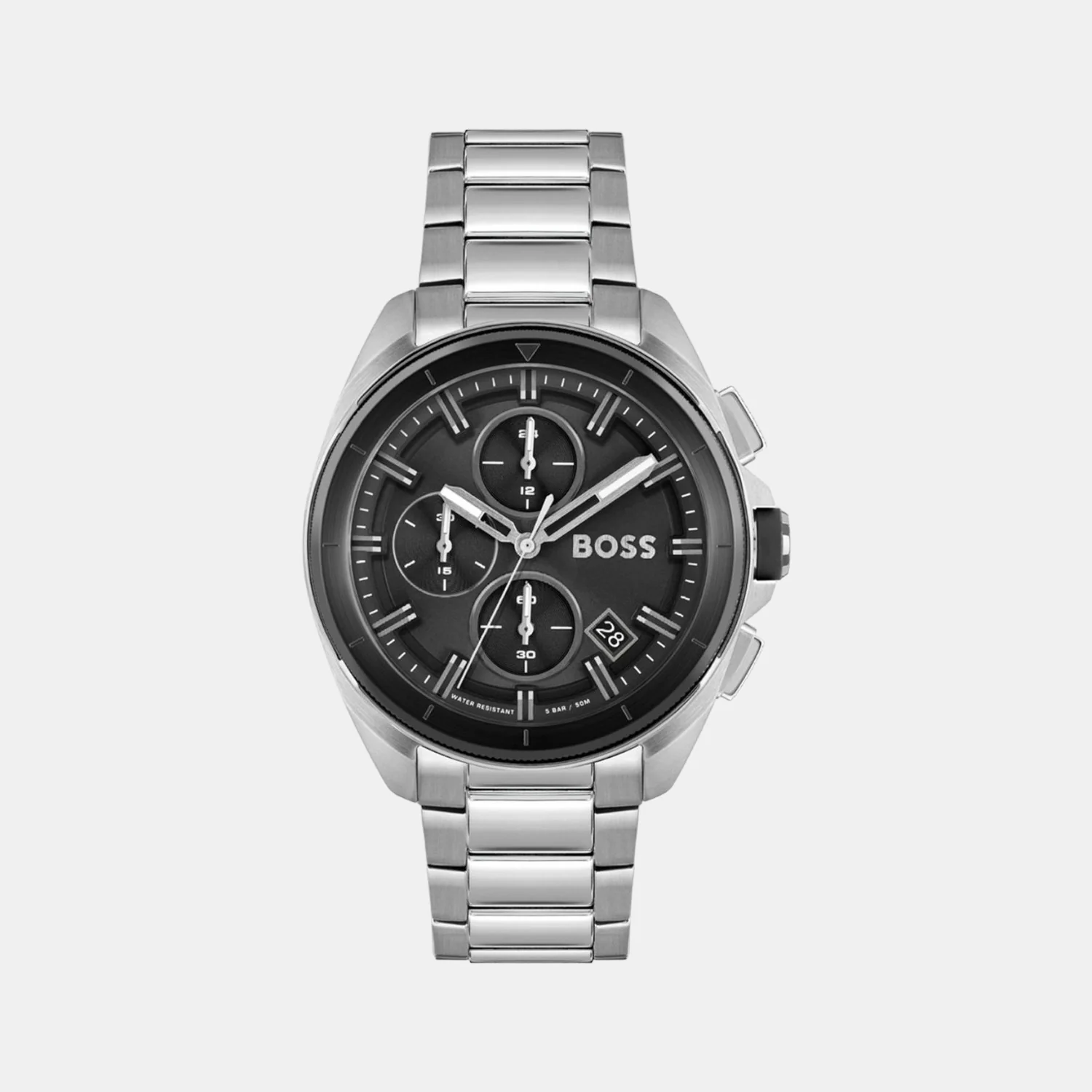 Volane Men Quartz Black Dial Analog Stainless Steel Watch 1513949