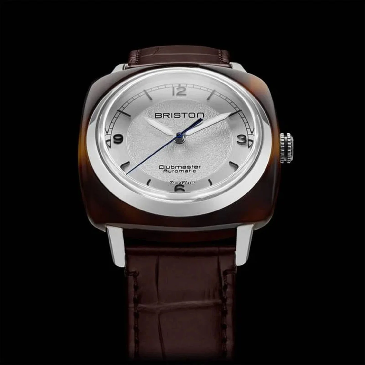 Clubmaster Legend Classic Unisex Automatic White Dial Analog Leather Watch 25739.SA.T.2.LABR - Image 3