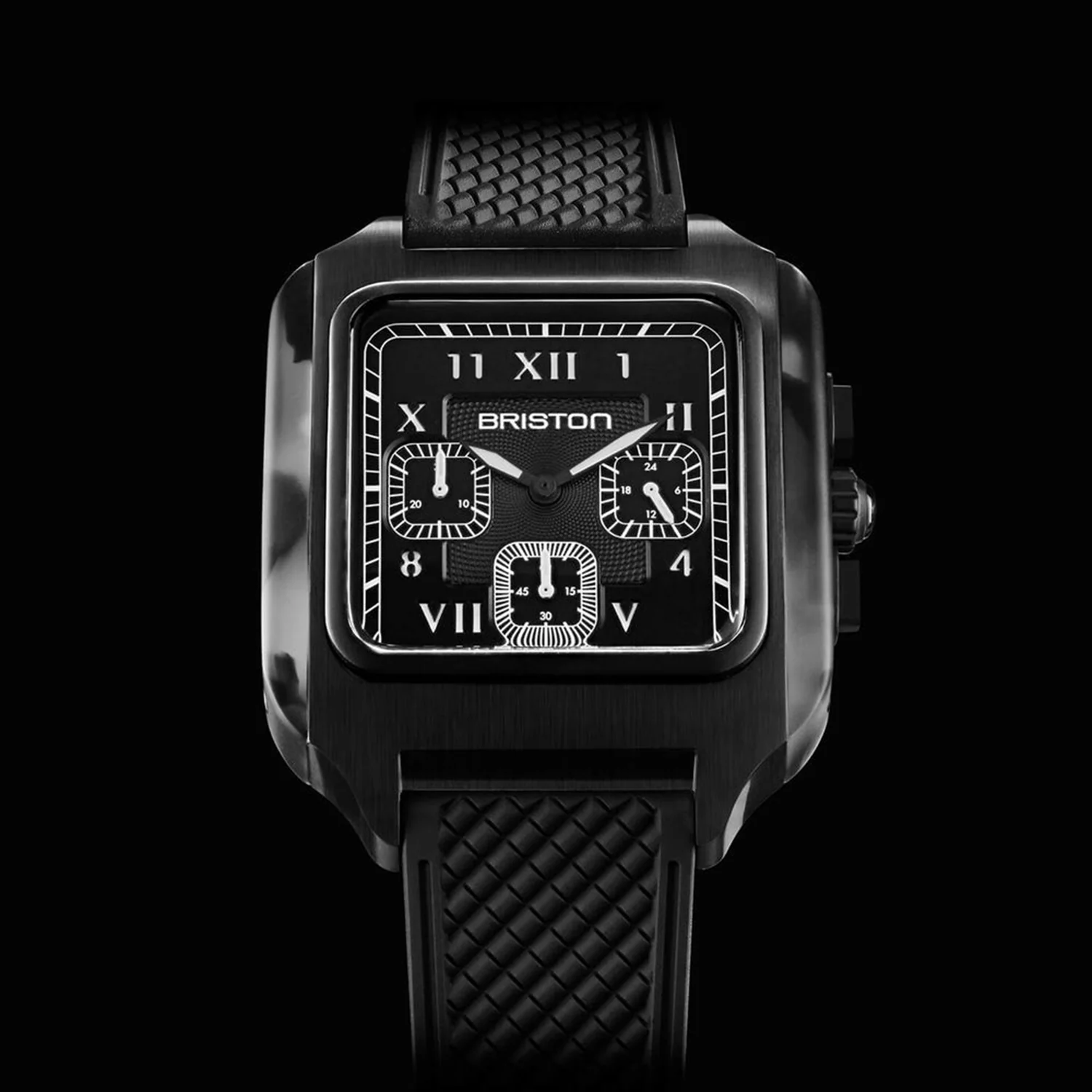 Men Quartz Black Dial Chronograph Rubber Watch 261838.PBAM.GT.3.FB - Image 2
