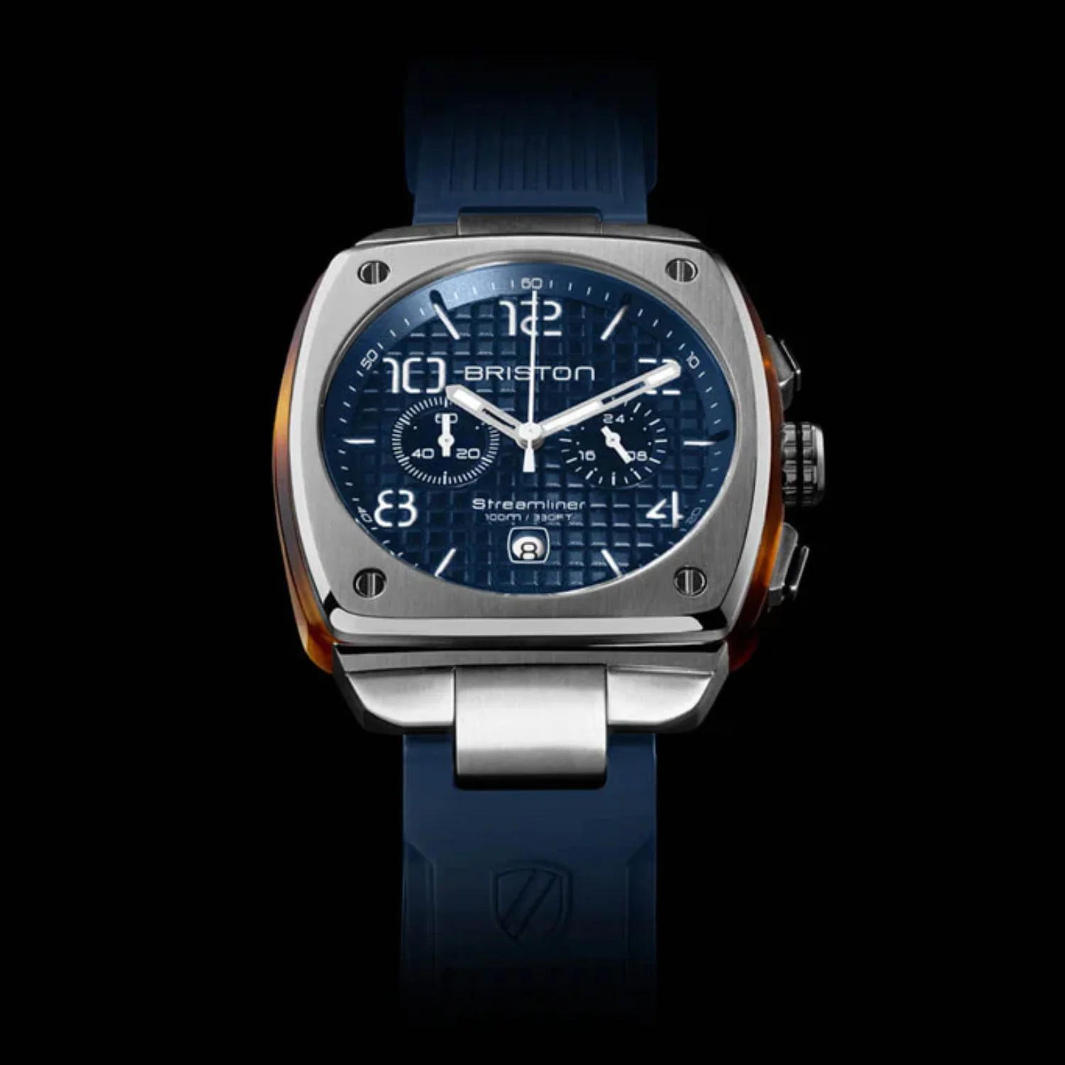 Streamliner Urban Men Quartz Navy Blue Dial Chronograph Rubber Watch 22142.S.T.15.RNB - Image 2