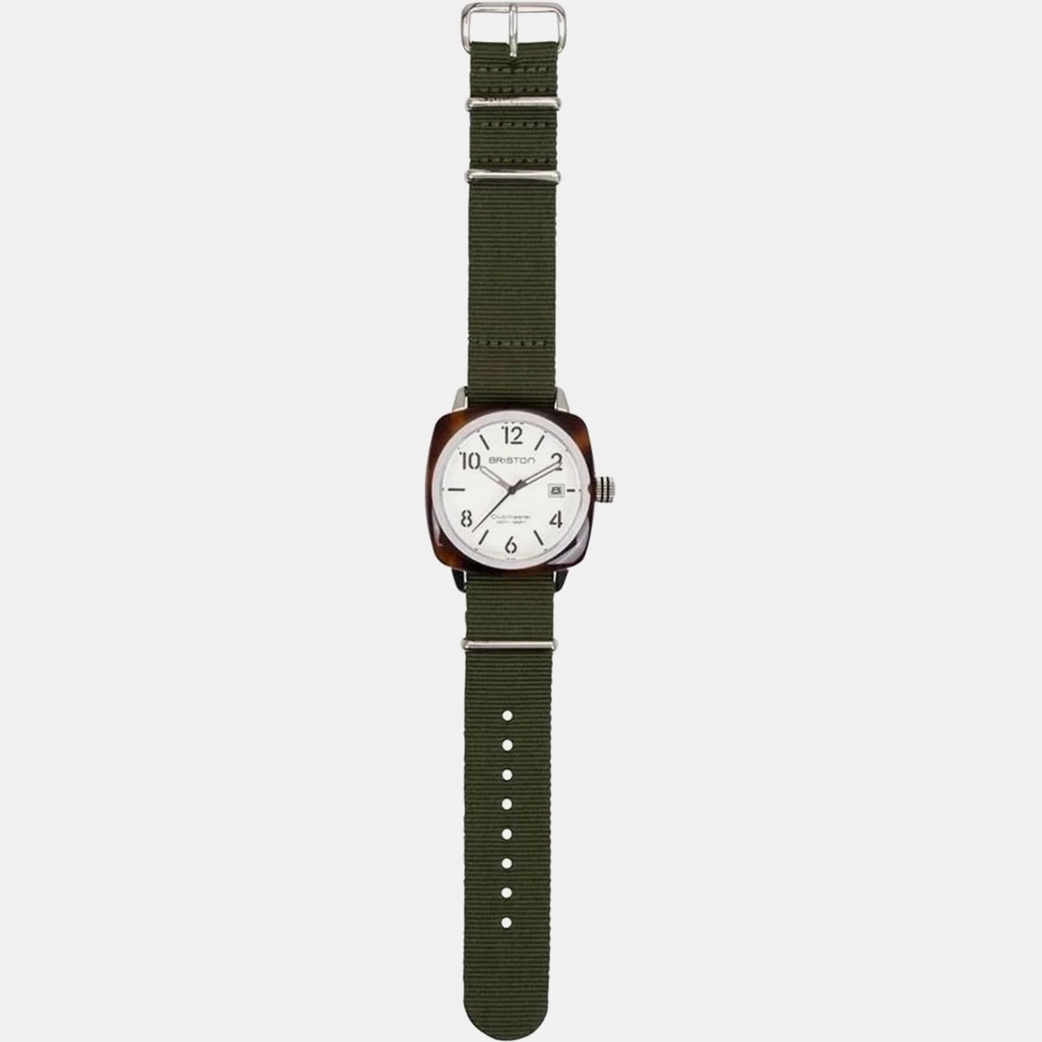 Clubmaster Classic Unisex Quartz White Dial Analog NATO Watch 16240.SA.T.2.NGA - Image 3