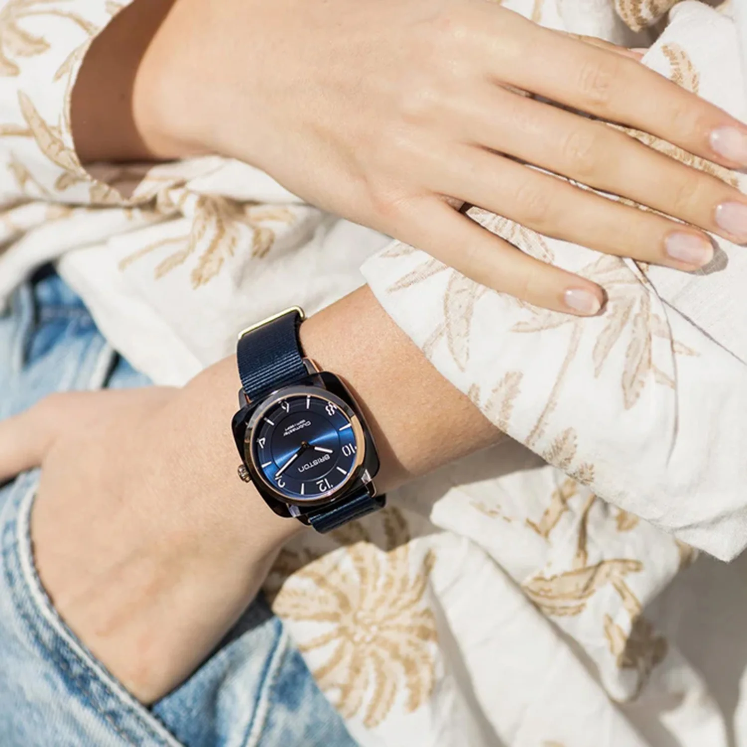 Women Quartz Midnight Blue Dial Analog NATO Watch 21536.SA.UB.33.NMB - Image 3