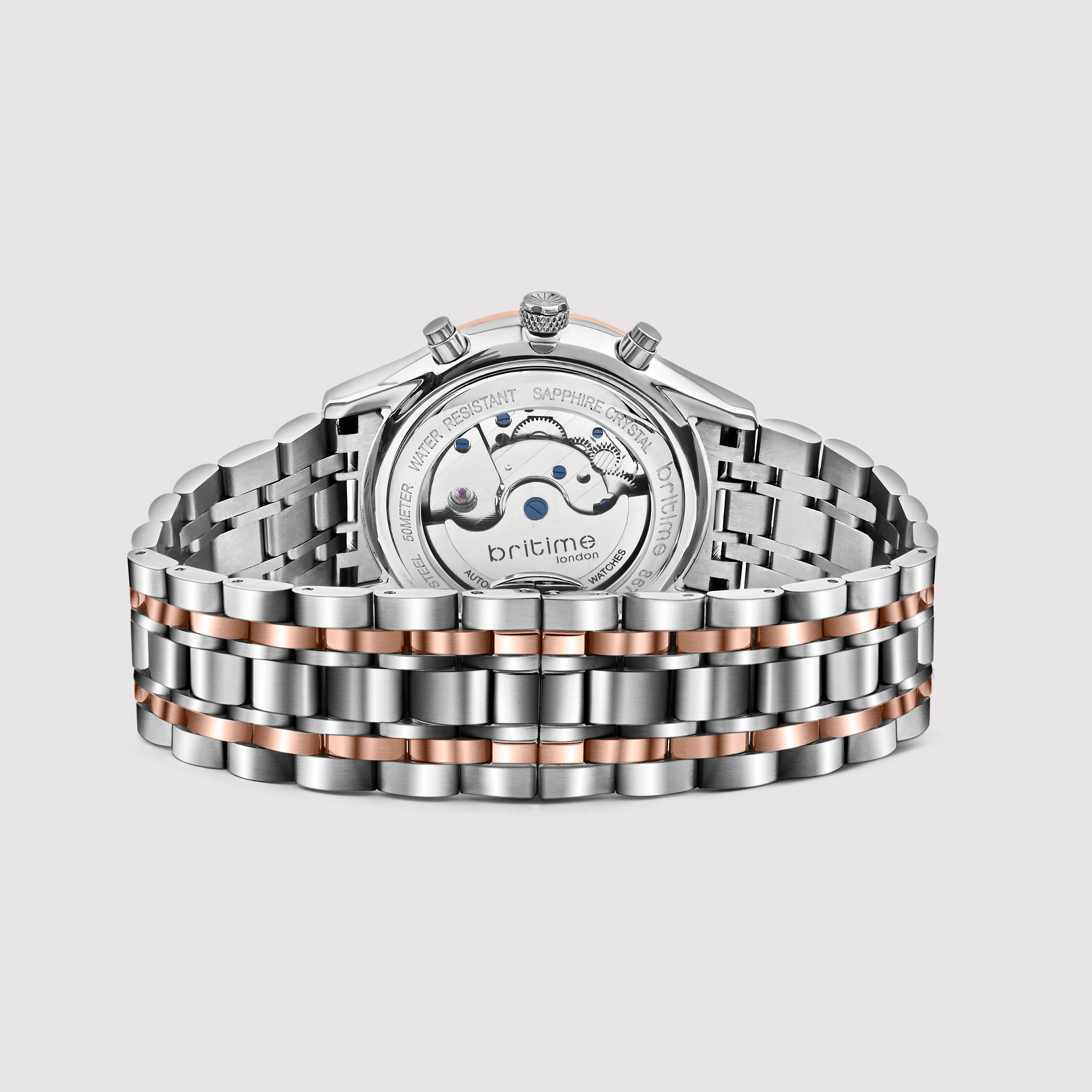 Celestial Men Automatic Silver Dial Chronograph Metal Watch 867-M30305 - Image 7