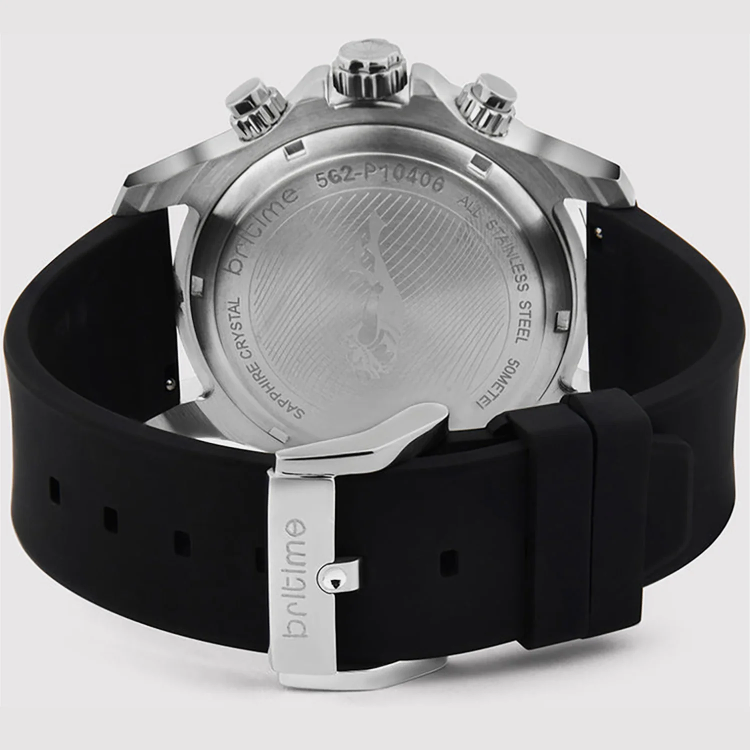 Equinox Men Automatic Black Dial Chronograph Leather Watch 562-P10406 - Image 3
