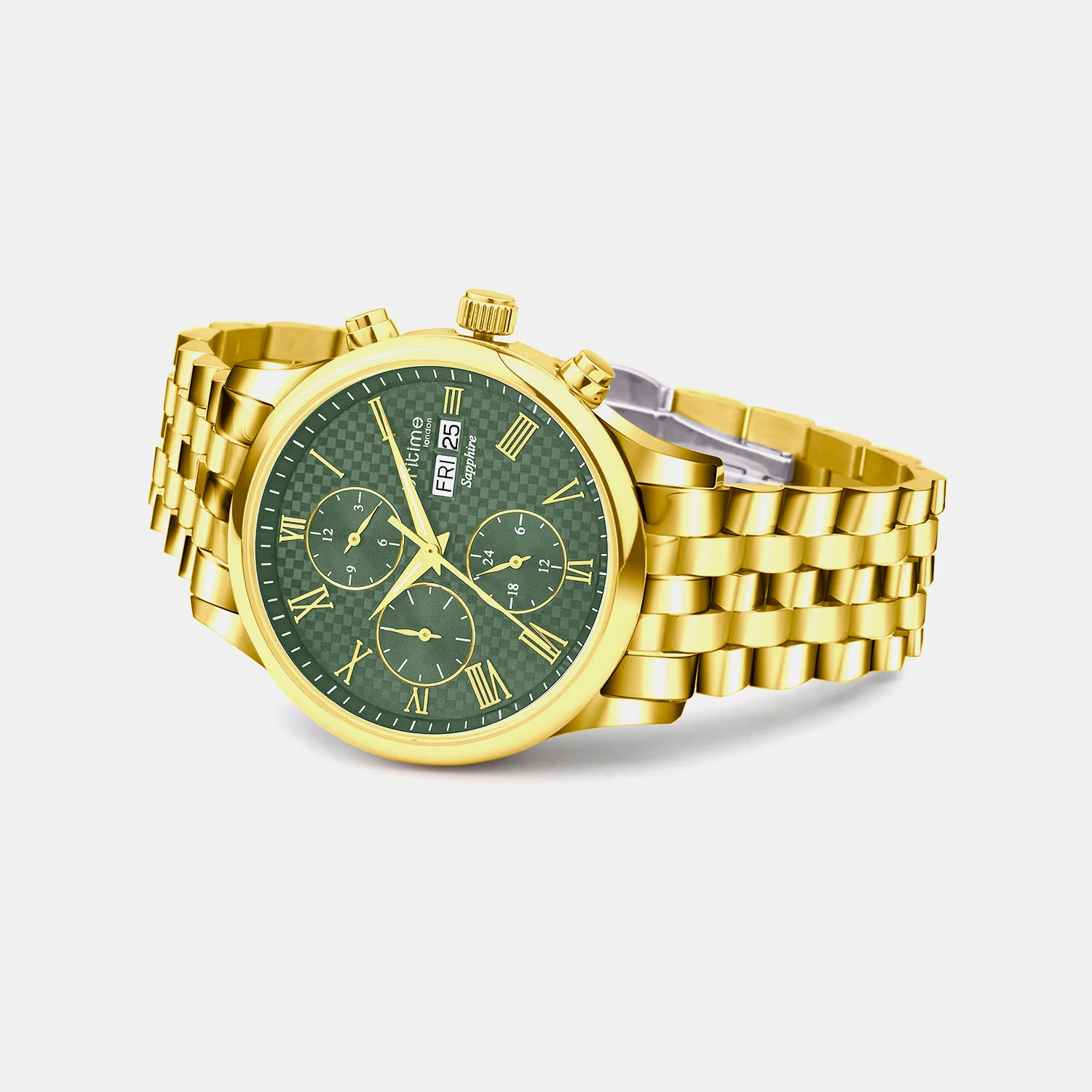 Imperion Men Automatic Green Dial Analog Metal Watch 247-M21402 - Image 5