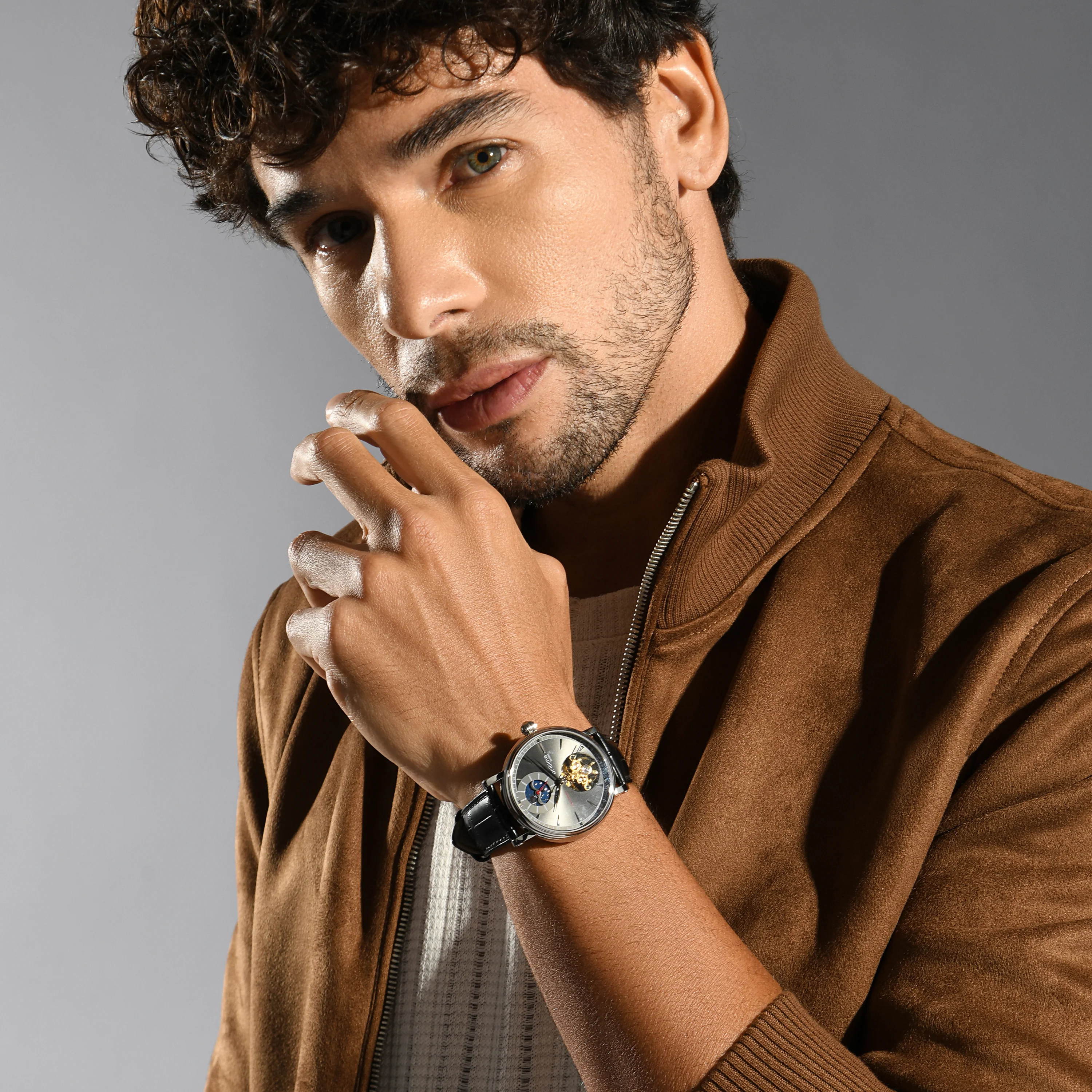 Jupiter Men Automatic Black Dial Analog Leather Watch 127-L10406 - Image 10