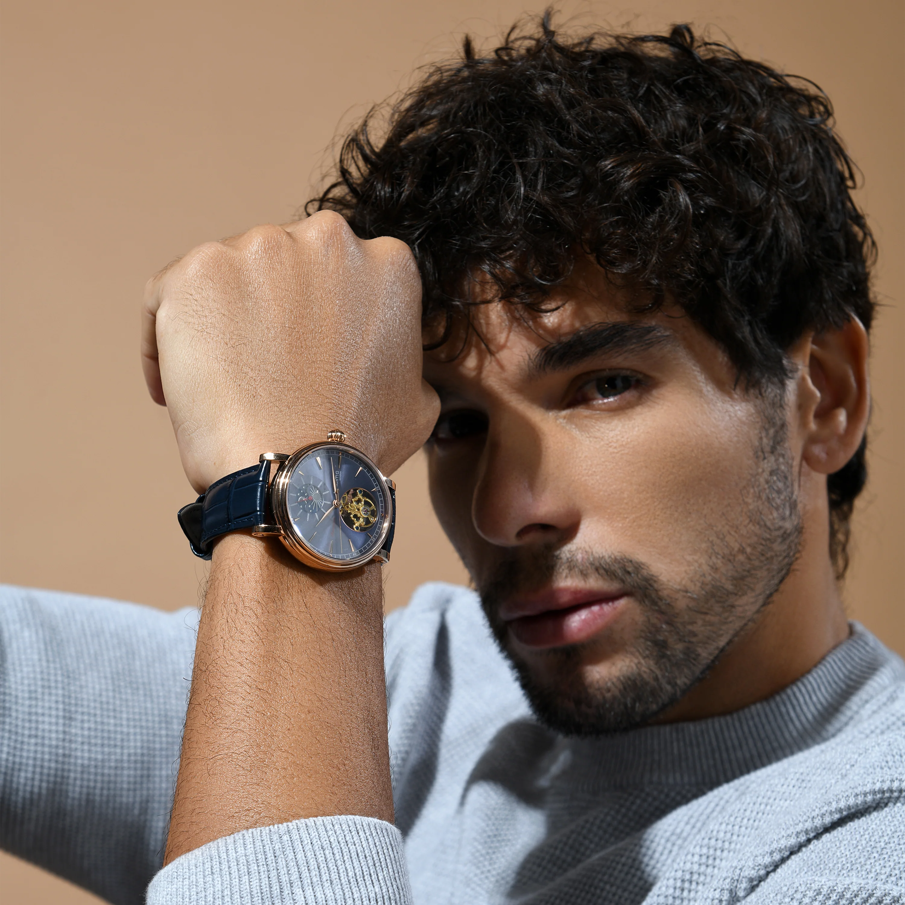 Jupiter Men Automatic Blue Dial Analog Leather Watch 127-L30507 - Image 10