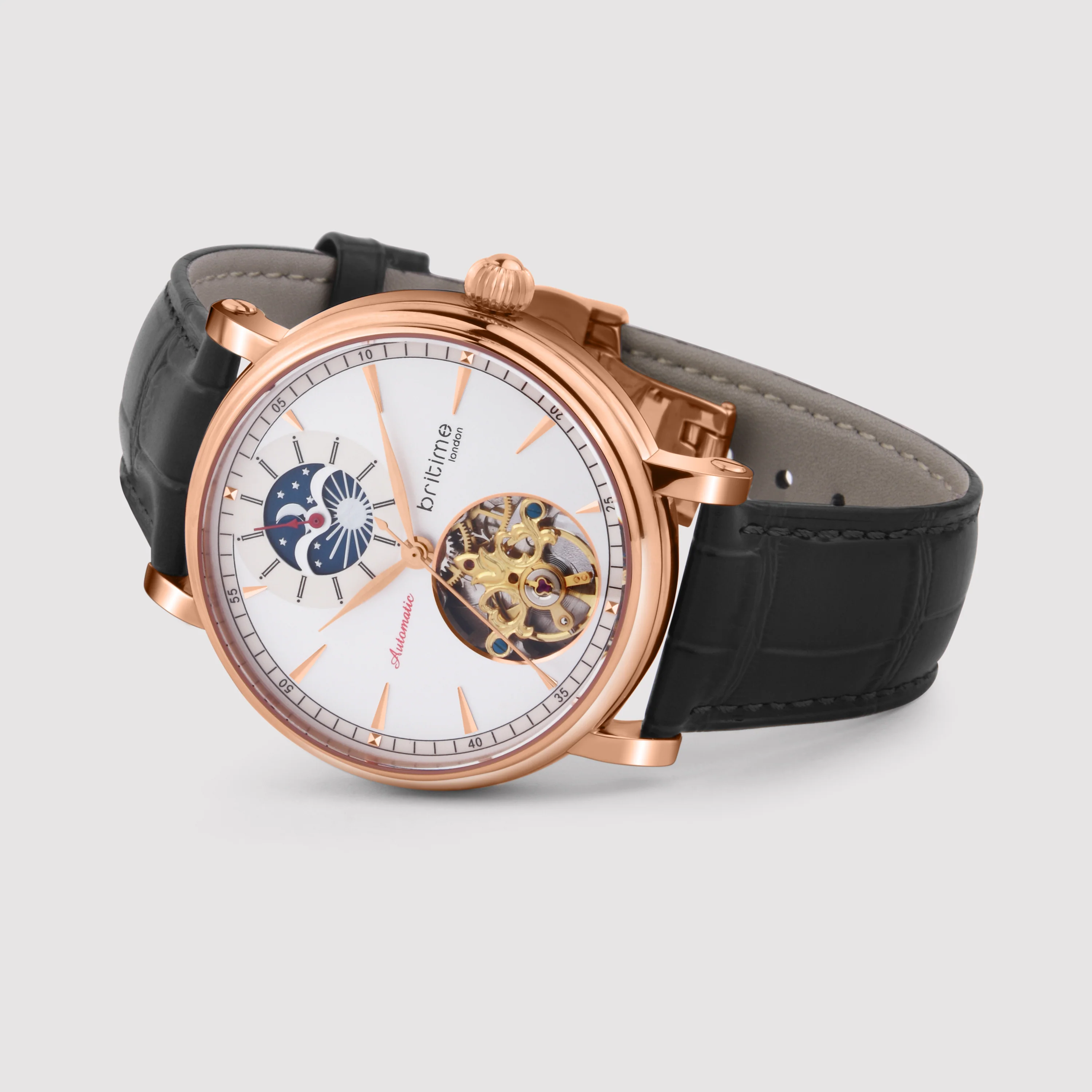 Jupiter Men Automatic Silver Dial Analog Leather Watch 127-L30306 - Image 6