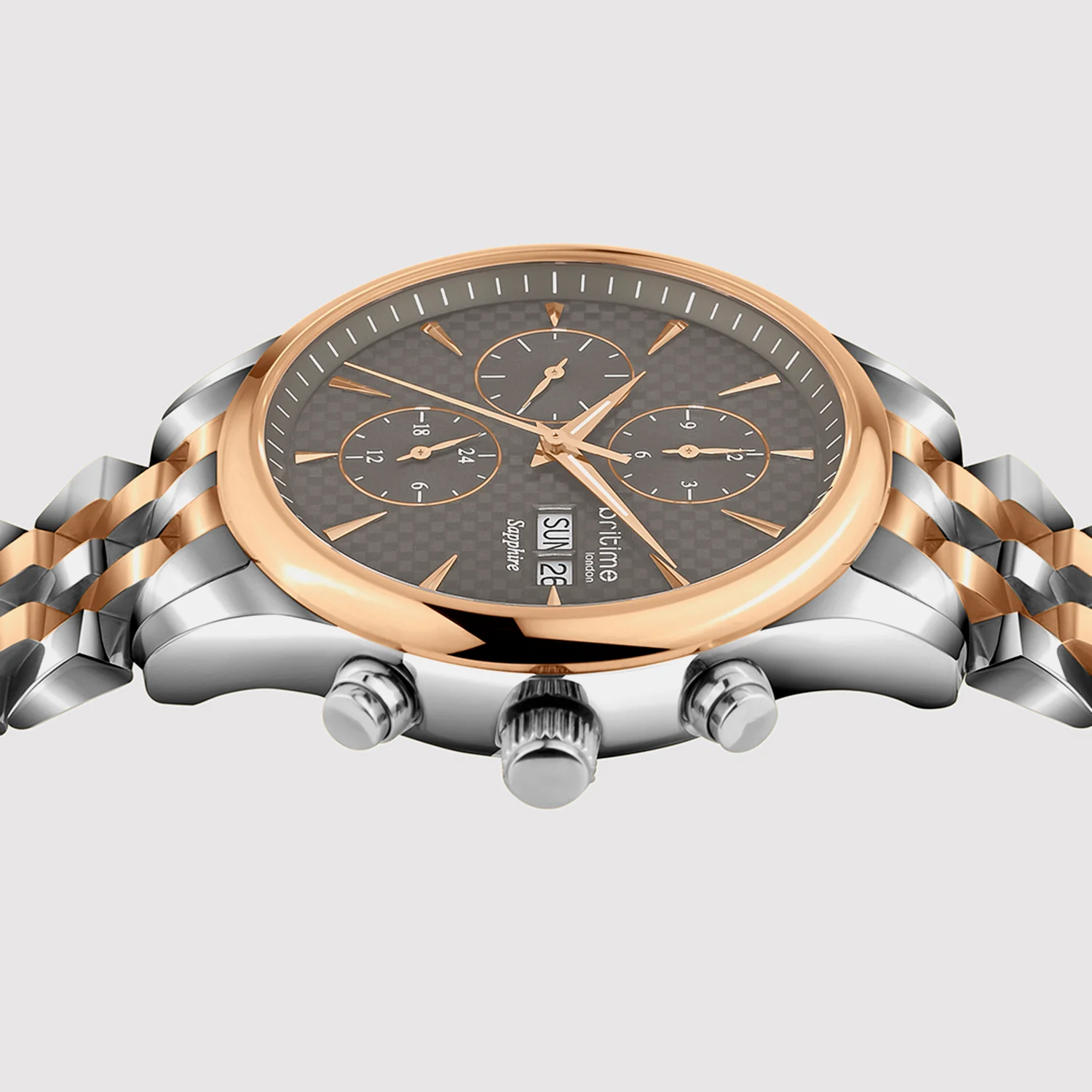 Magna Men Multi-Function Brown Dial Analog Stainless Steel Watch 928-M31505 - Image 4