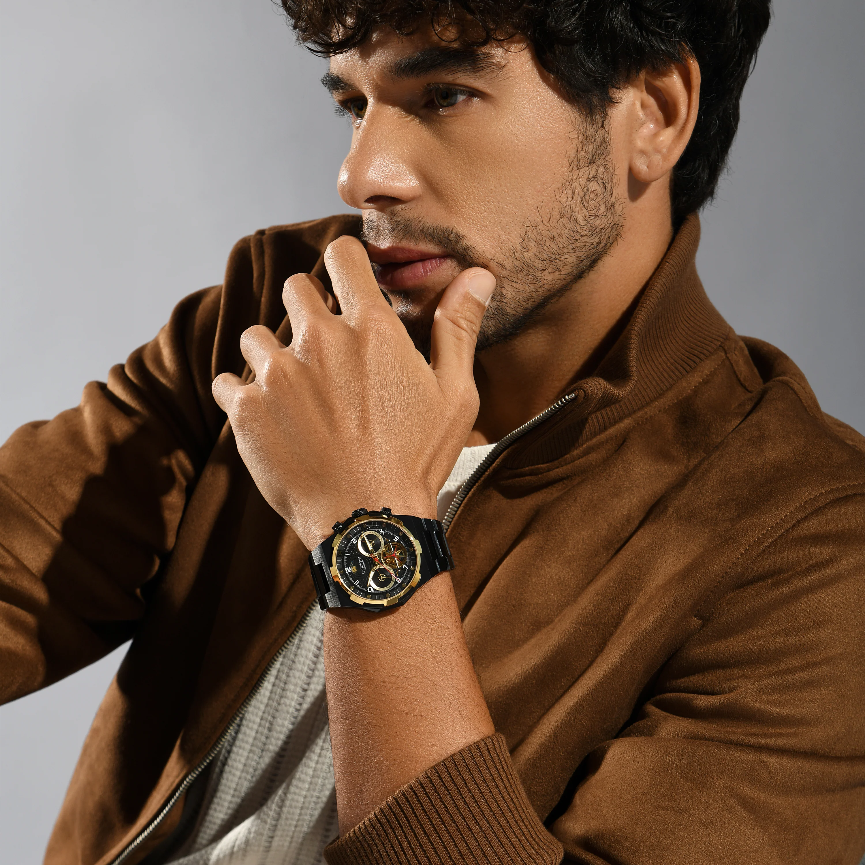 Taurus Men Automatic Black Dial Multi-Function Metal Watch 489-M20406 - Image 3