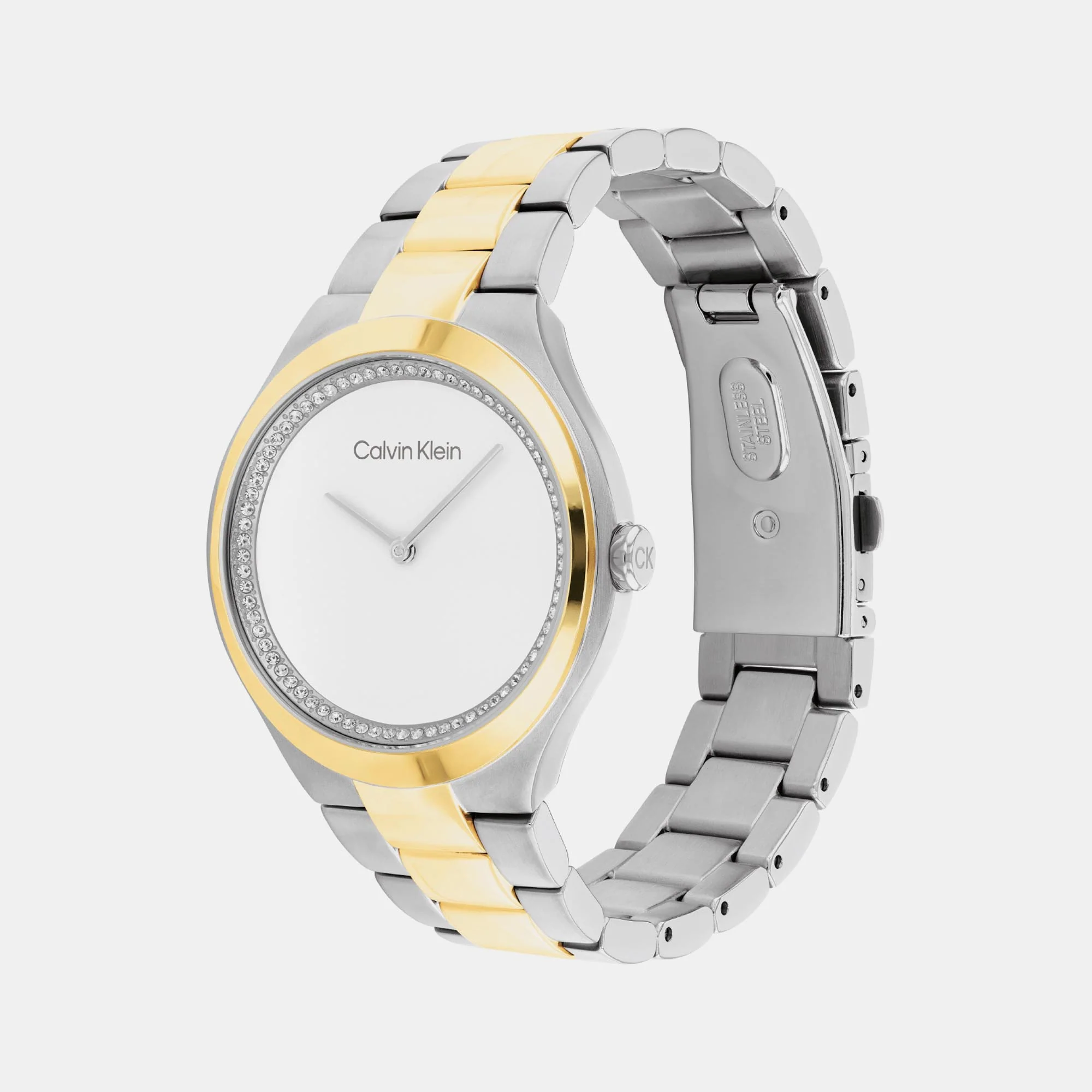 Admire Women Quartz Gold Dial Analog Stainless Steel Watch 25200366 - Image 3