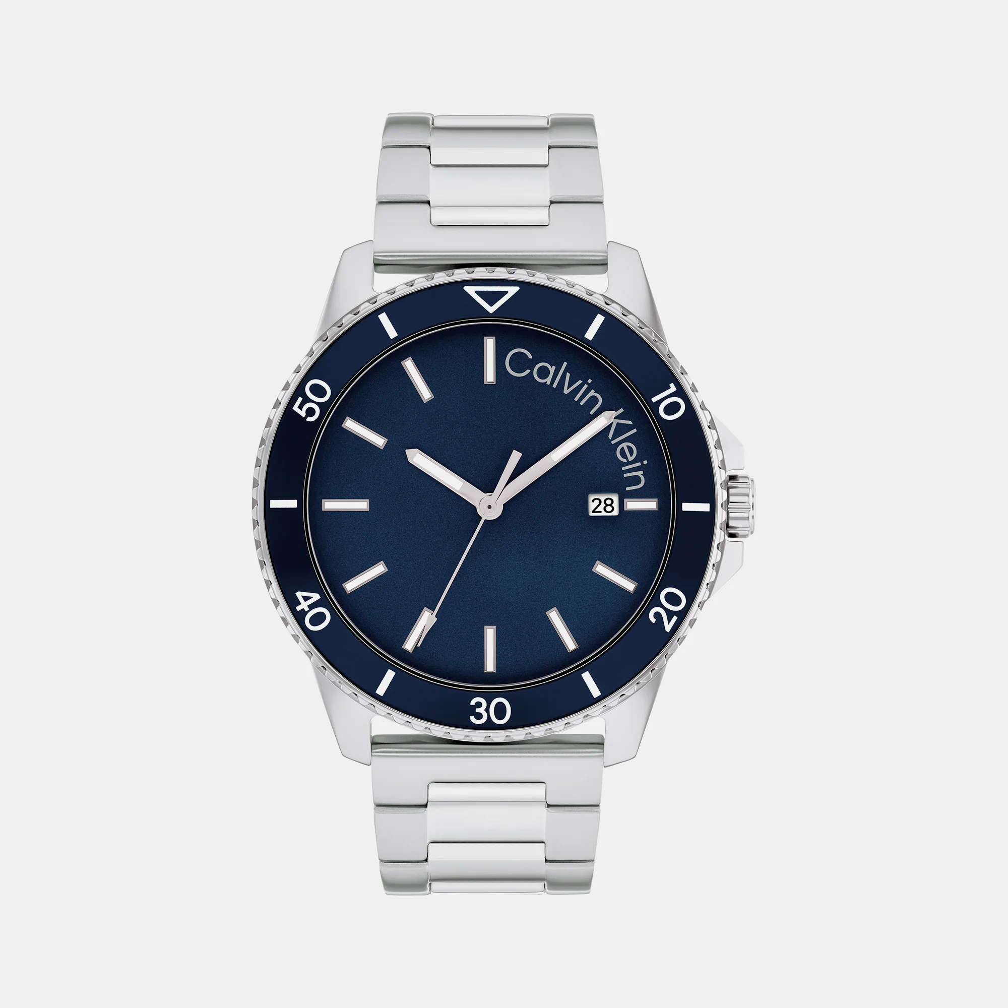 Aqueous Men Quartz Blue Dial Analog Stainless Steel Watch 25200385