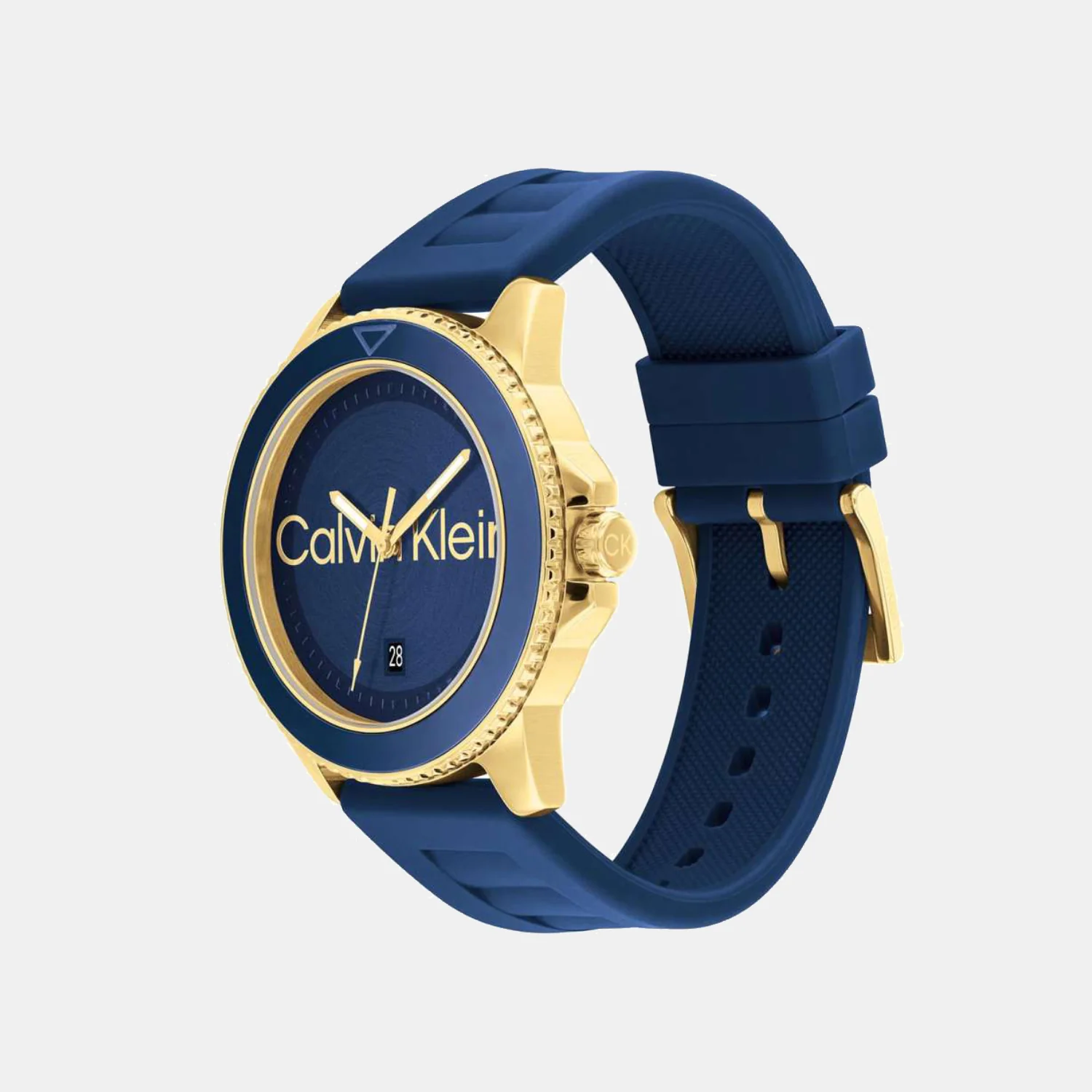 Aqueous Men Quartz Navy Blue Dial Analog Silicone Watch 25200426 - Image 2