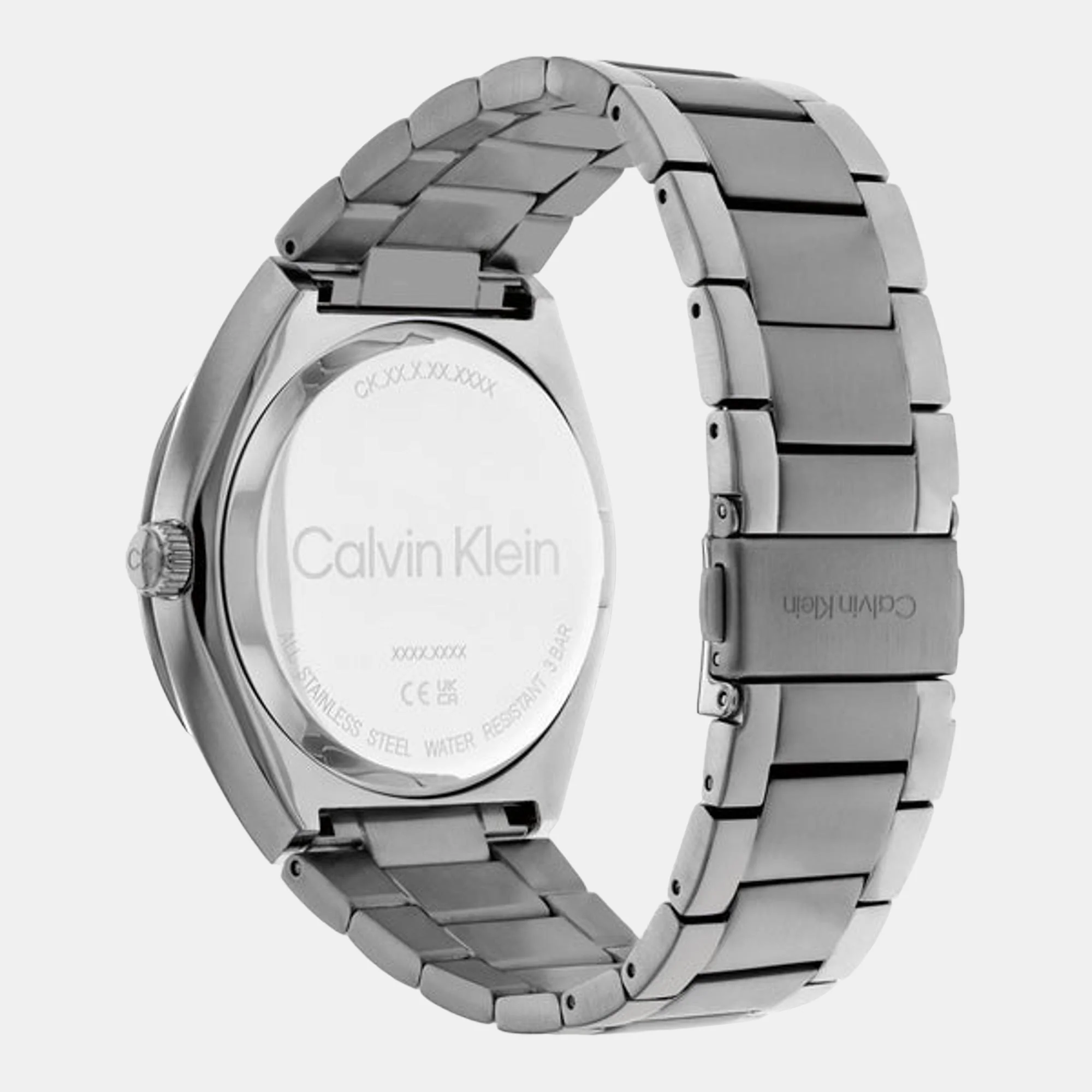 Casual Essentials Men Quartz Grey Dial Analog Stainless Steel Watch 25200197 - Image 3