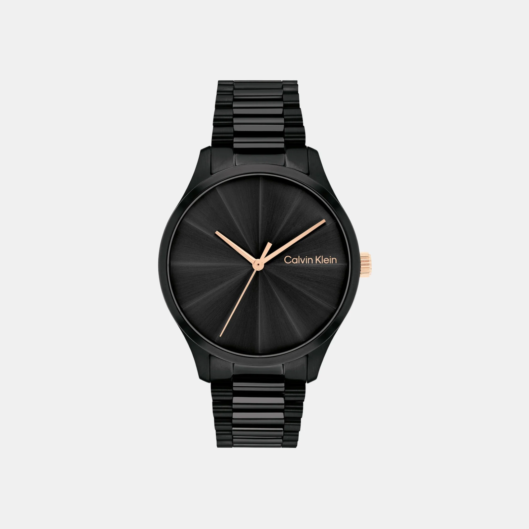 Ck Burst Unisex Quartz Black Dial Analog Stainless Steel Watch 25200233